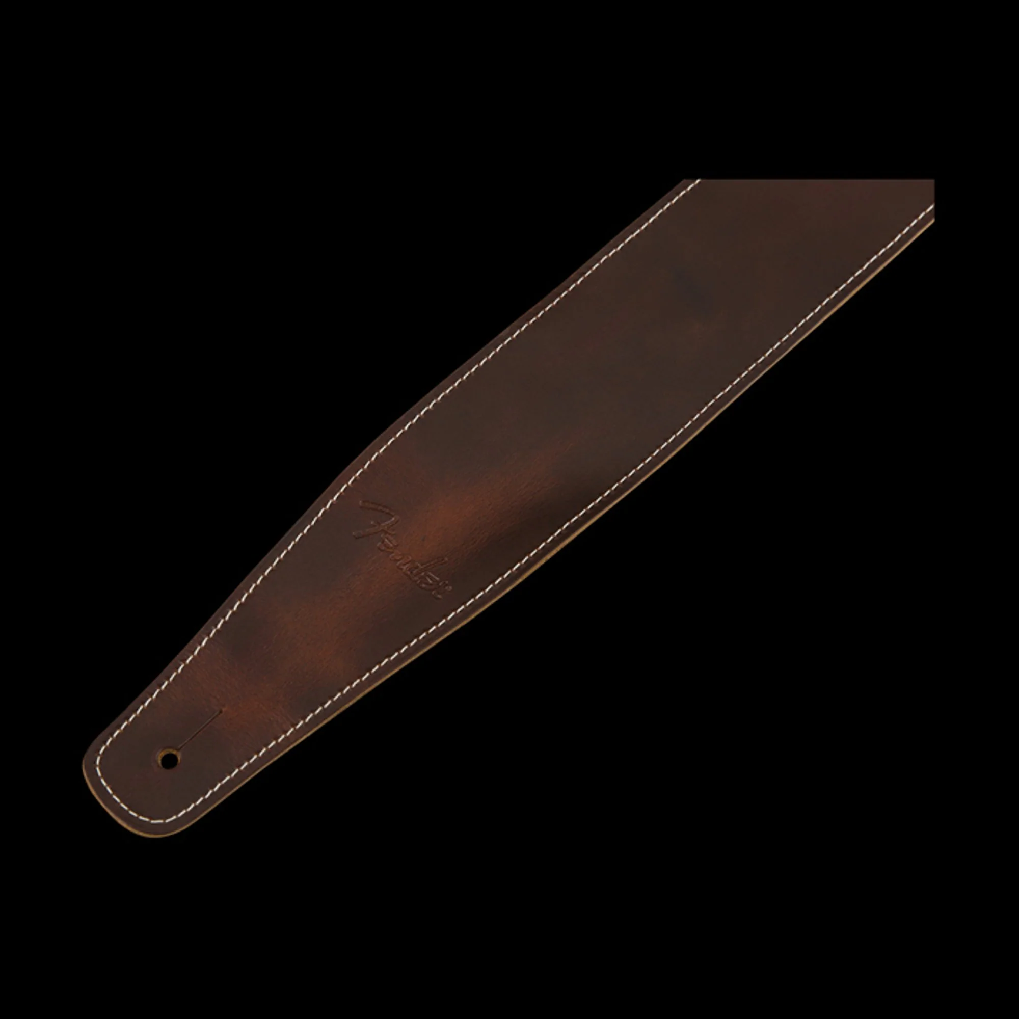 Fender Broken-In Leather Strap Brown 2.5" - Image 3