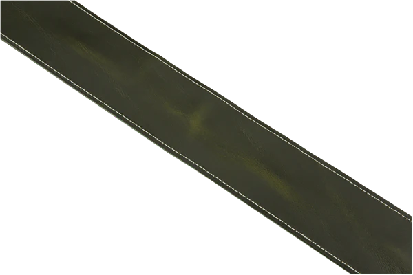Fender Broken-In Leather Strap Green 2.5" - Image 4