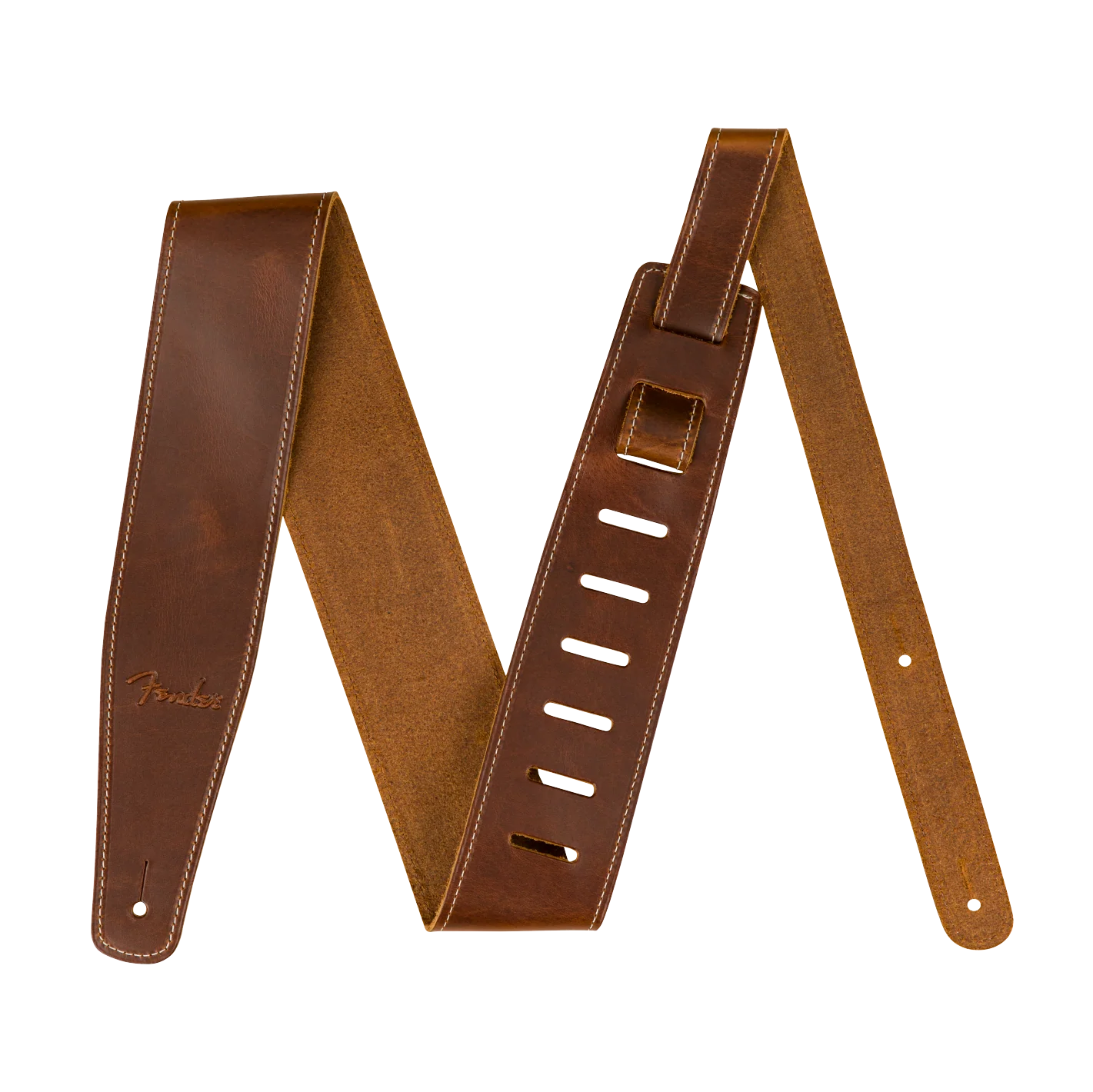 Fender Broken-In Leather Strap Tan 2.5"