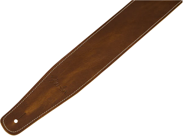 Fender Broken-In Leather Strap Tan 2.5" - Image 3