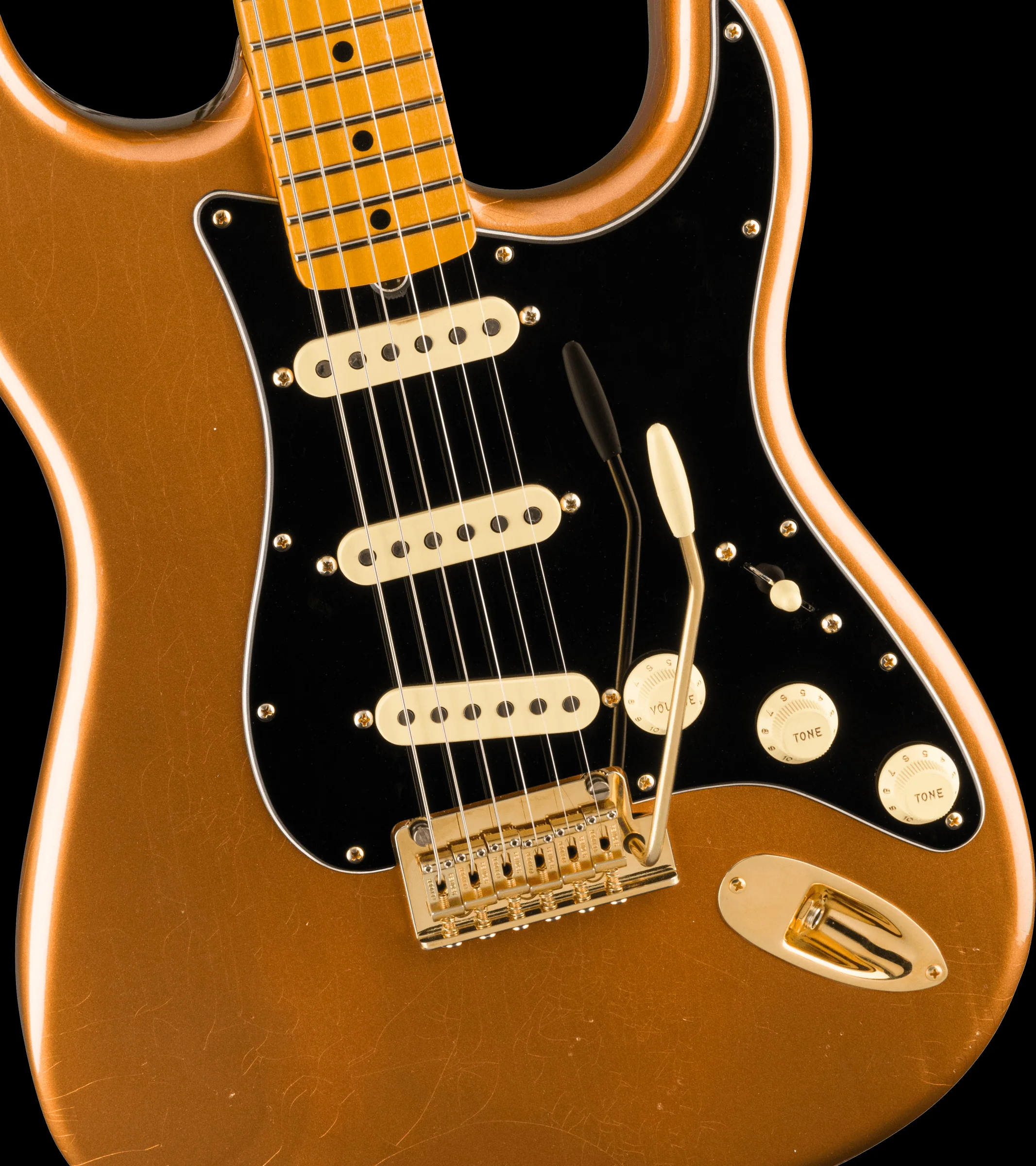Fender Bruno Mars Stratocaster Mars Mocha with Case - Image 3
