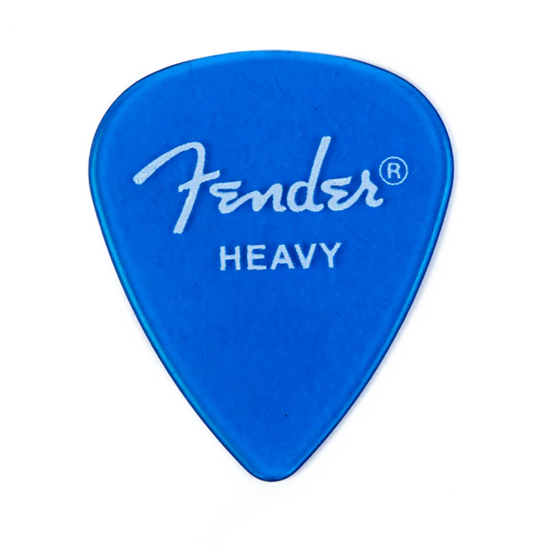 Fender California Clear Shape Picks Heavy Lake Placid Blue 12 Count - 0981351902