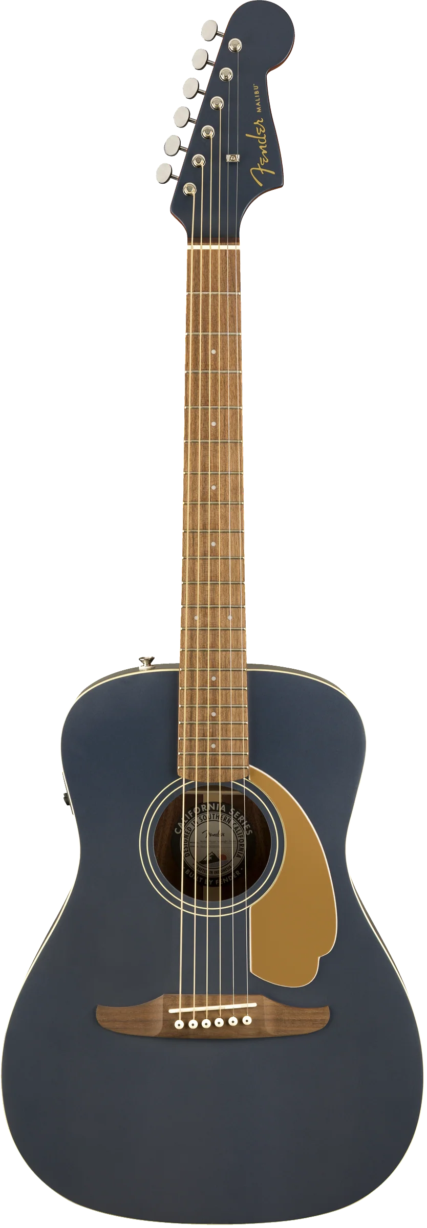 Fender California Series Malibu Player Acoustic Electric Guitar Midnight Satin - Image 3
