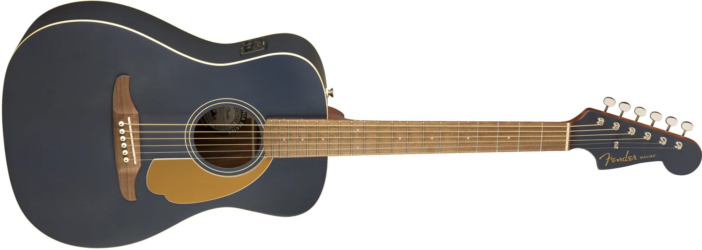 Fender California Series Malibu Player Acoustic Electric Guitar Midnight Satin - Image 5