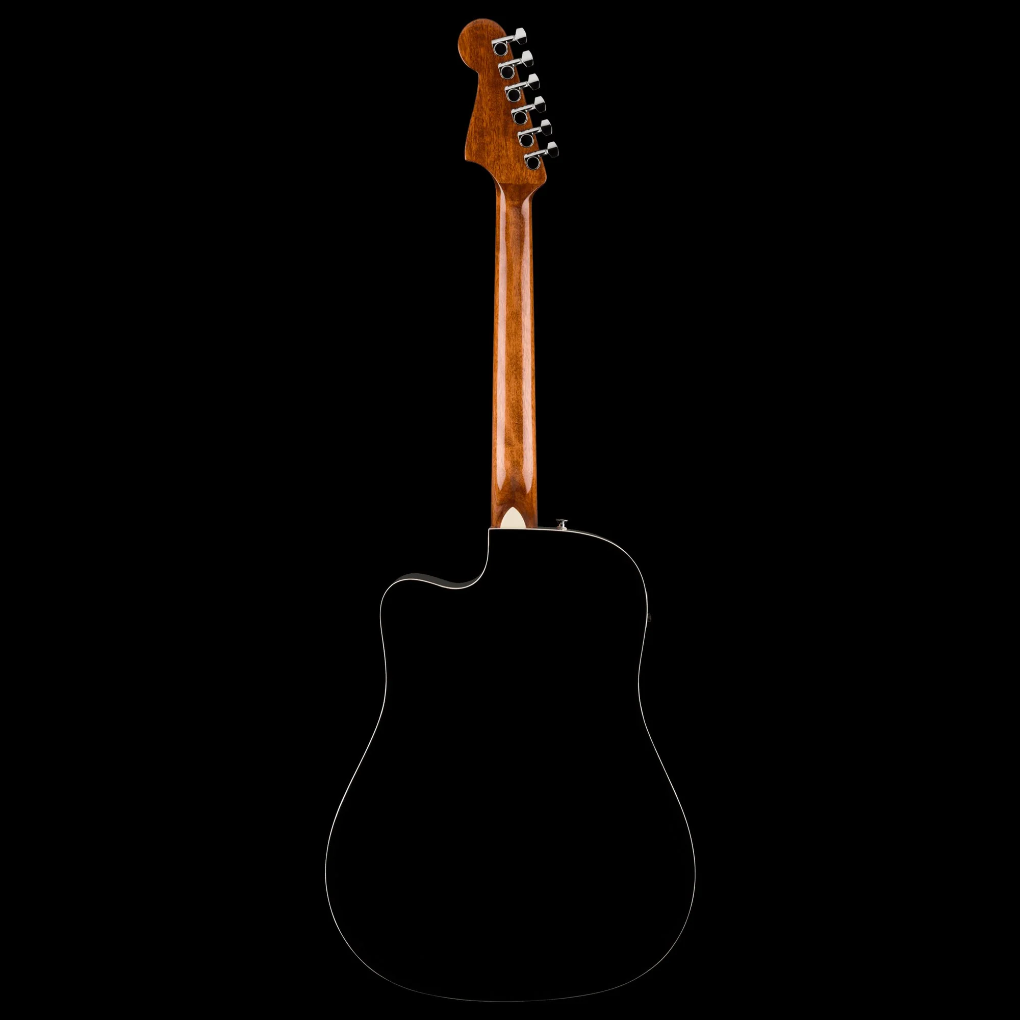 Fender California Standard Redondo CE Spruce Top Ivory Pickguard Black Acoustic Electric Guitar - Image 4