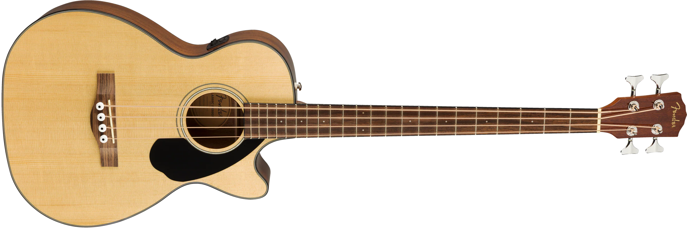 Fender CB-60SCE Acoustic‑Electric Bass Guitar Natural Finish - Image 3