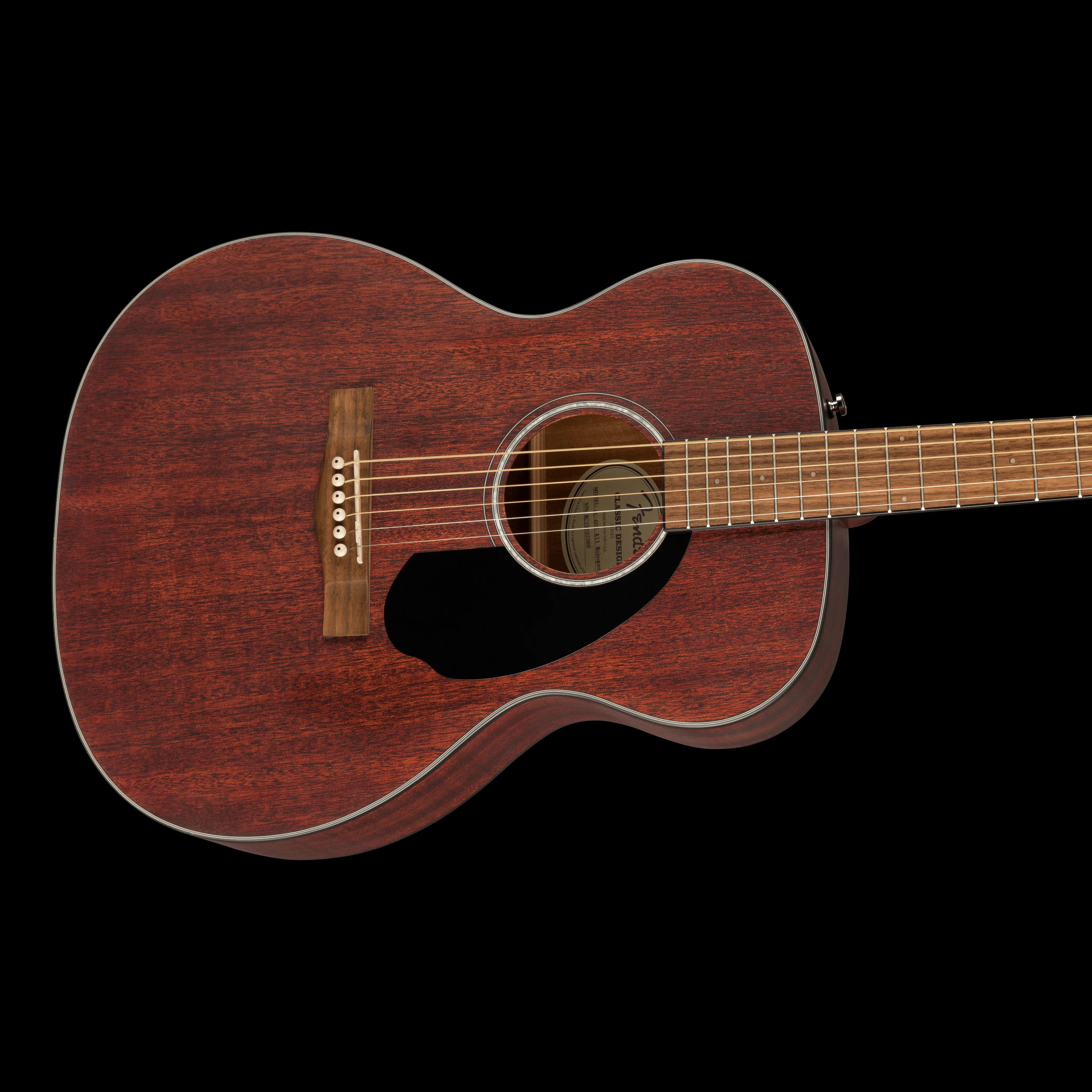 Fender CC-60S All Mahogany Acoustic Guitar - Image 6