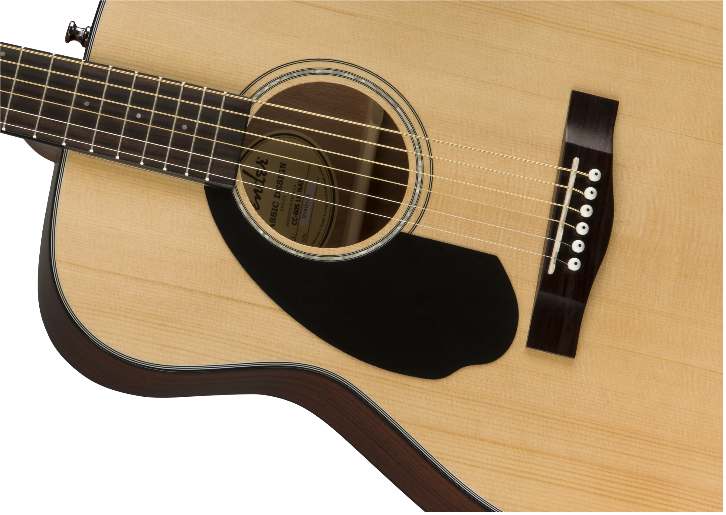 Fender CC-60S Concert LH Walnut Fingerboard Natural - Image 4