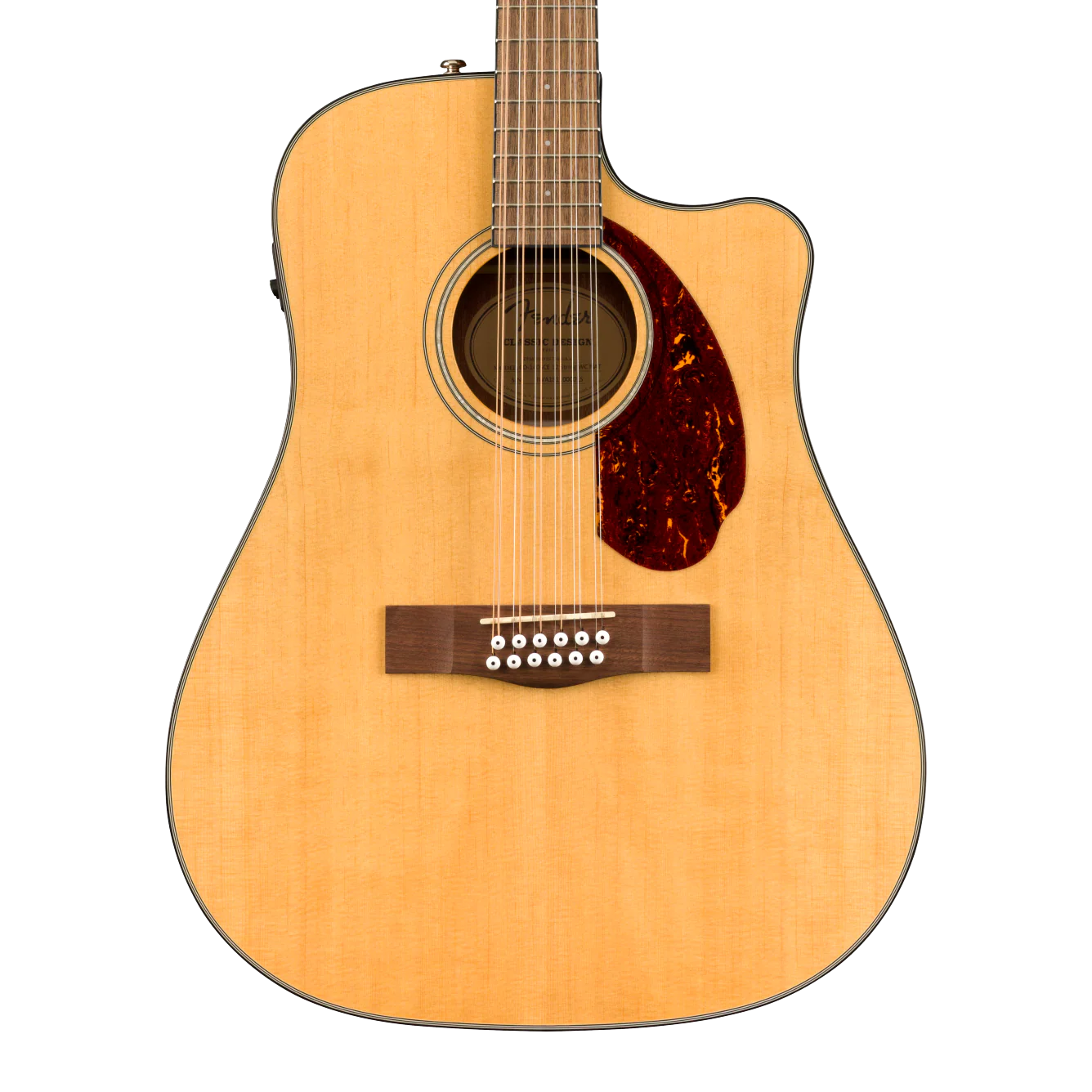 Fender CD-140SCE 12-String Walnut Fingerboard Natural Acoustic Guitar With Case