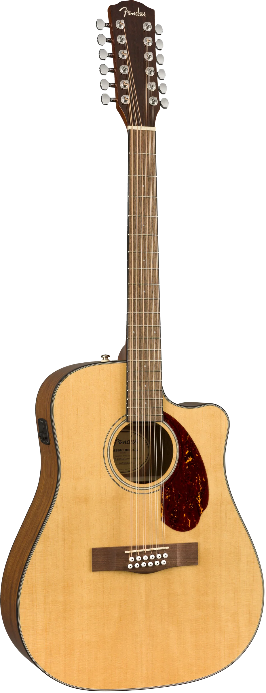 Fender CD-140SCE 12-String Walnut Fingerboard Natural Acoustic Guitar With Case - Image 3