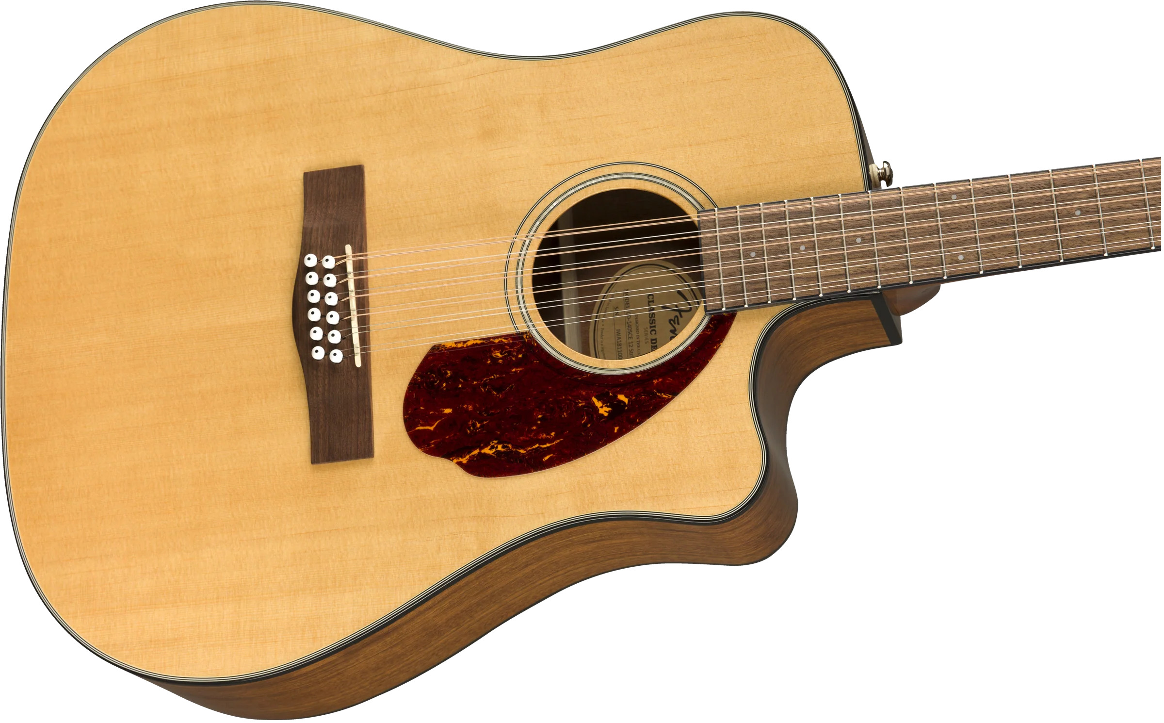 Fender CD-140SCE 12-String Walnut Fingerboard Natural Acoustic Guitar With Case - Image 5