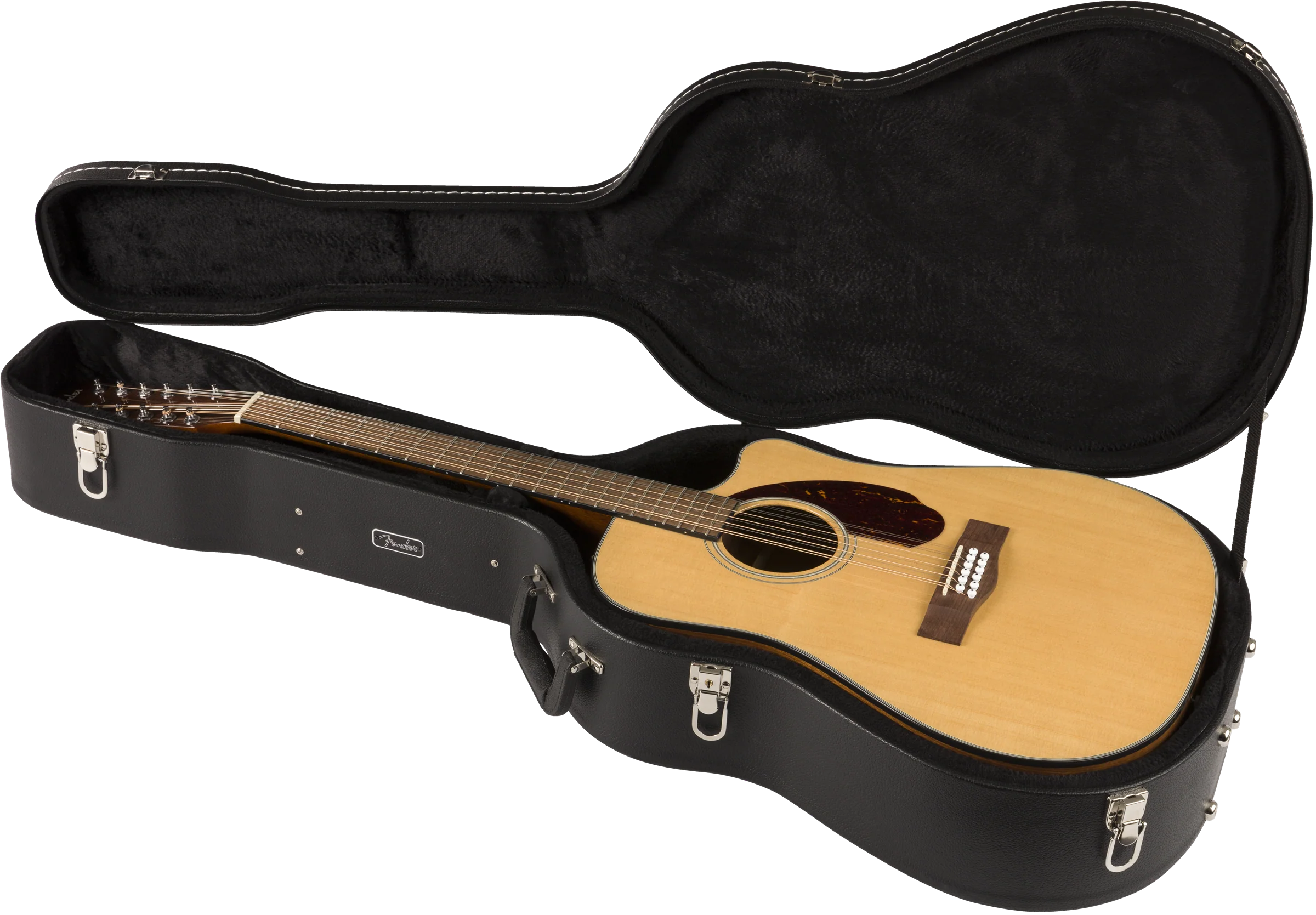 Fender CD-140SCE 12-String Walnut Fingerboard Natural Acoustic Guitar With Case - Image 9