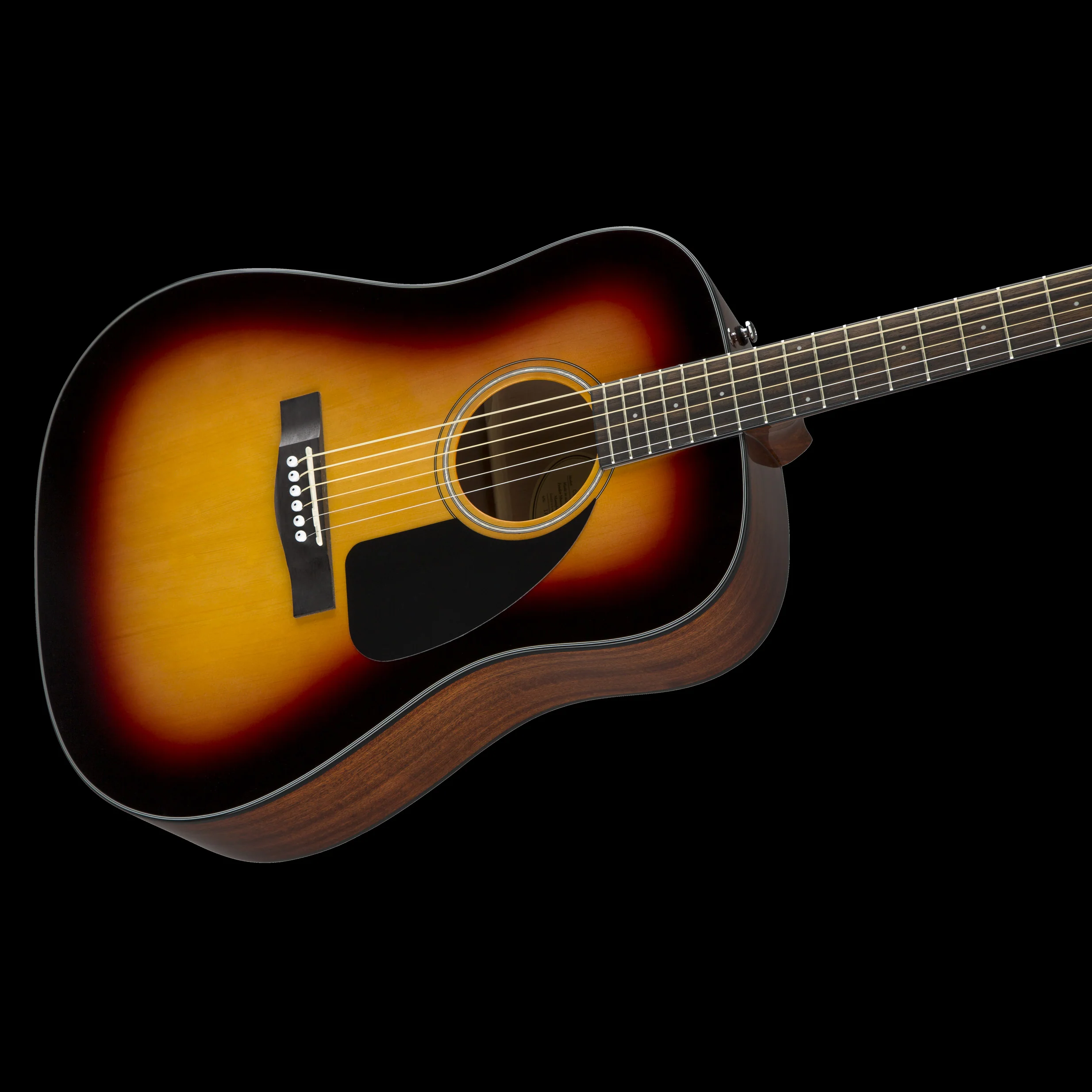Fender CD-60 Walnut Fingerboard Dreadnought V3 Sunburst With Case - Image 4