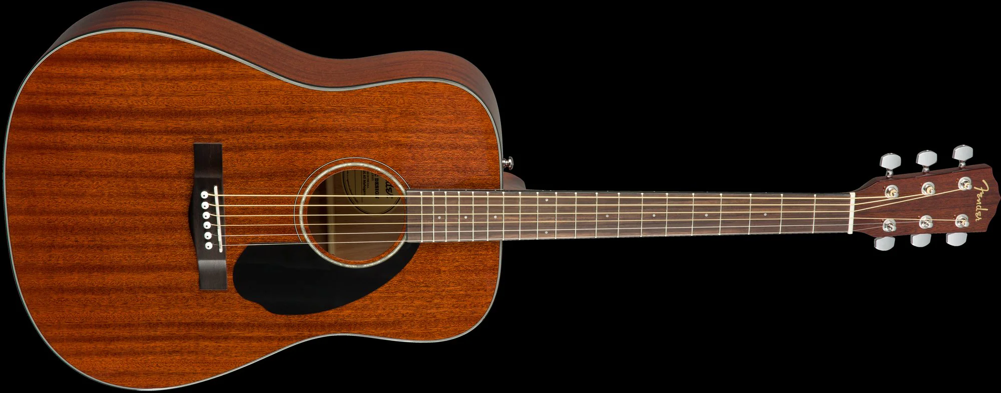 Fender CD-60S All Mahogany Acoustic Guitar Natural Finish - Image 4