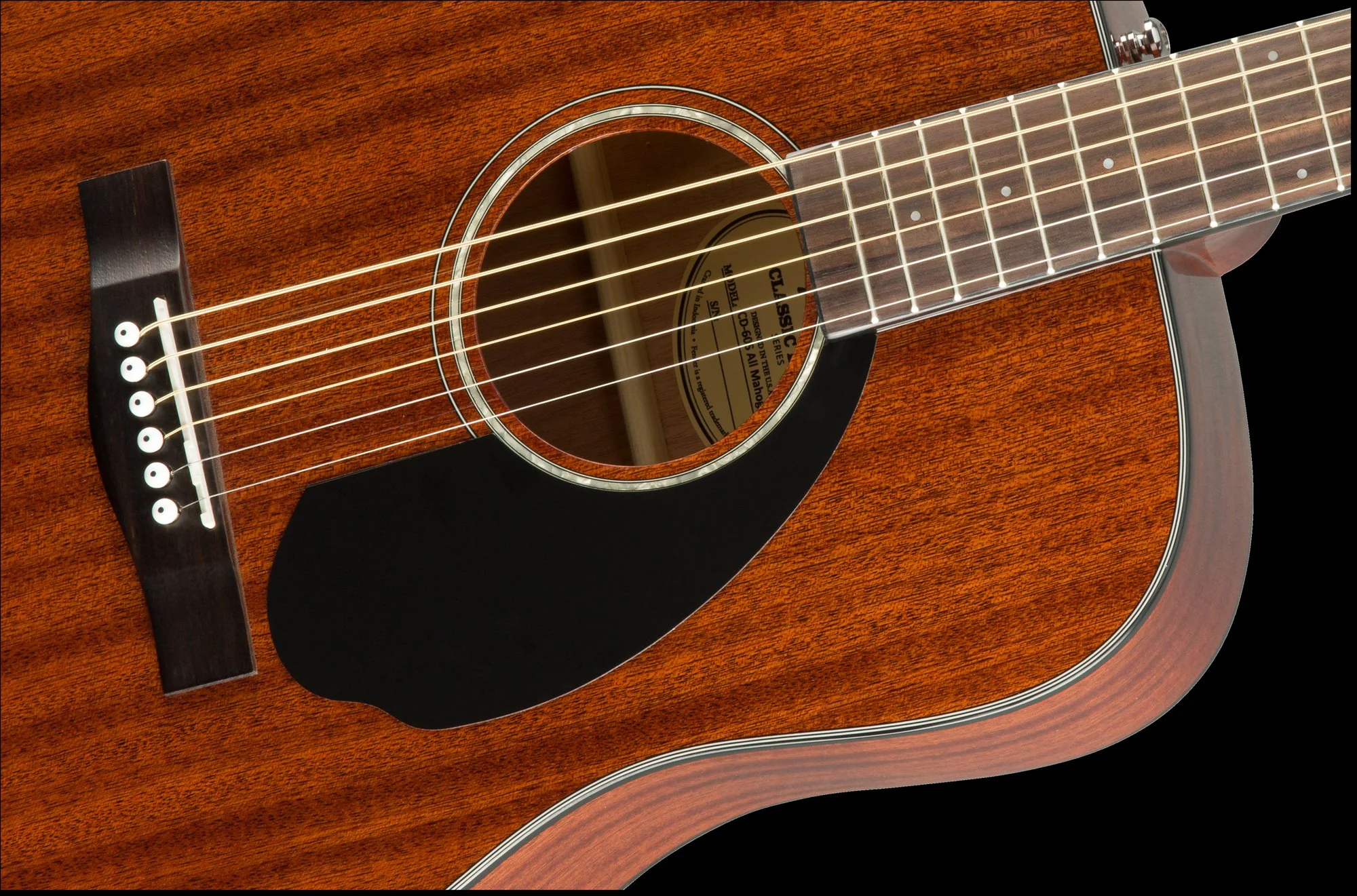Fender CD-60S All Mahogany Acoustic Guitar Natural Finish - Image 5
