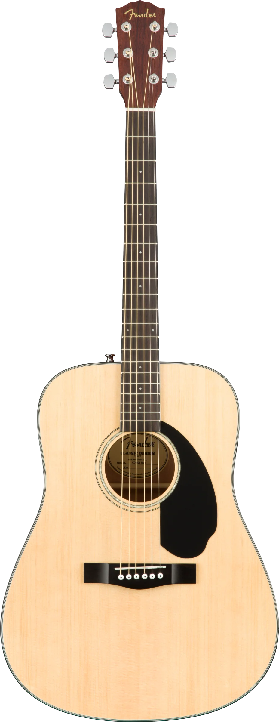 Fender CD-60S Dreadnought Walnut Fingerboard Natural Acoustic Guitar - Image 3