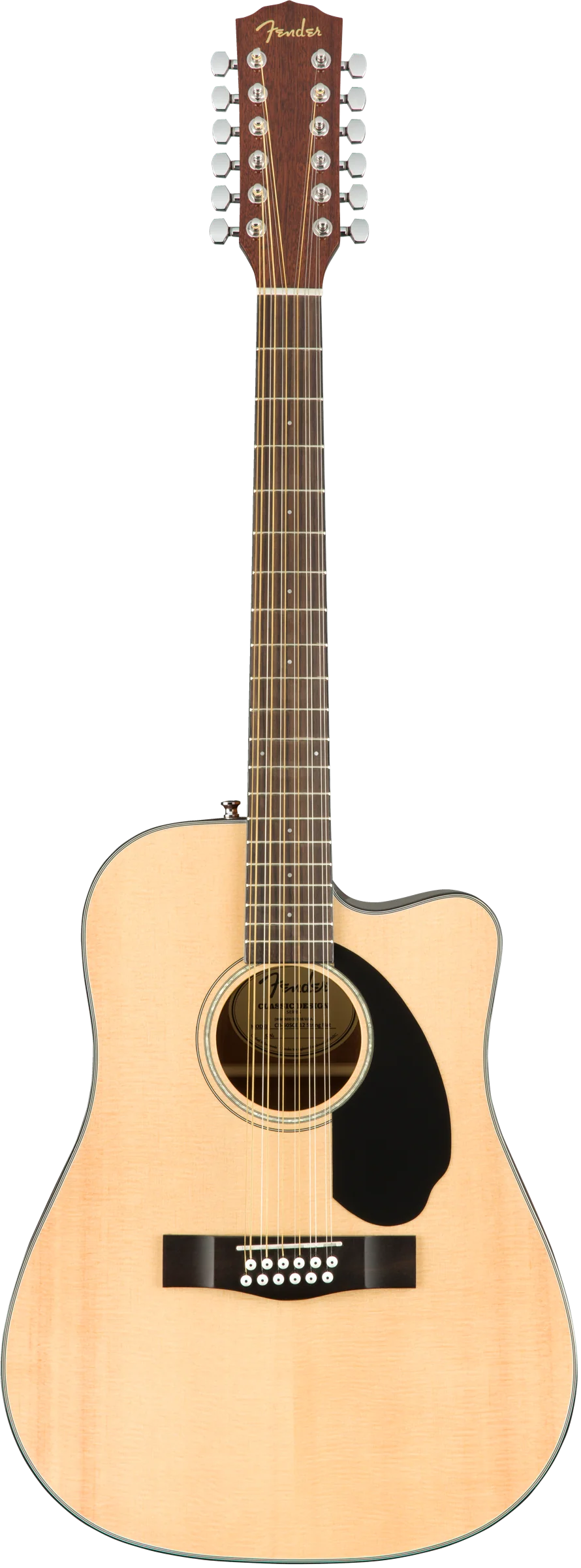 Fender CD-60SCE Dreadnought 12-String Acoustic Electric Guitar Walnut Fingerboard Natural - Image 2