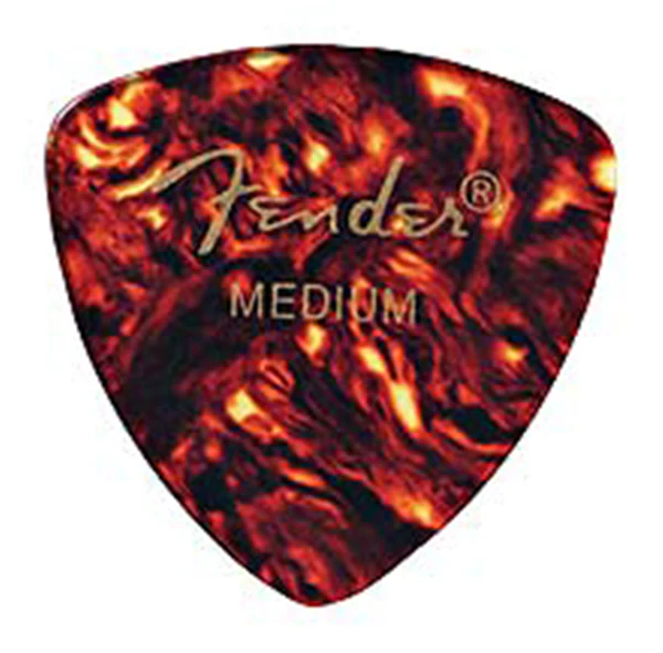 Fender Classic Celluloid 346 Shape Picks Tortoise Shell Medium 72 Count