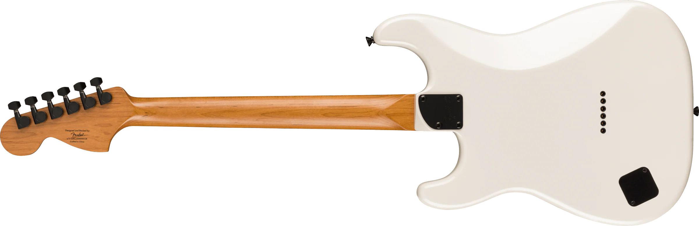 Squier Contemporary Stratocaster Special HT Laurel Fingerboard Black Pickguard Pearl White Electric Guitar - Image 3