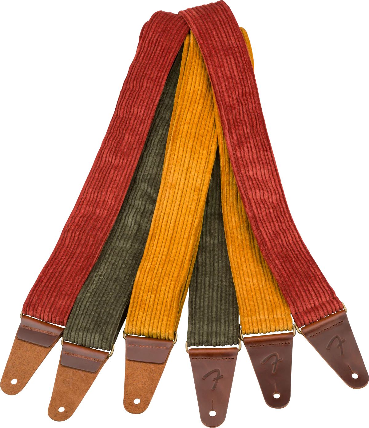 Fender Corduroy Strap Antique Olive 2" Strap - Image 4