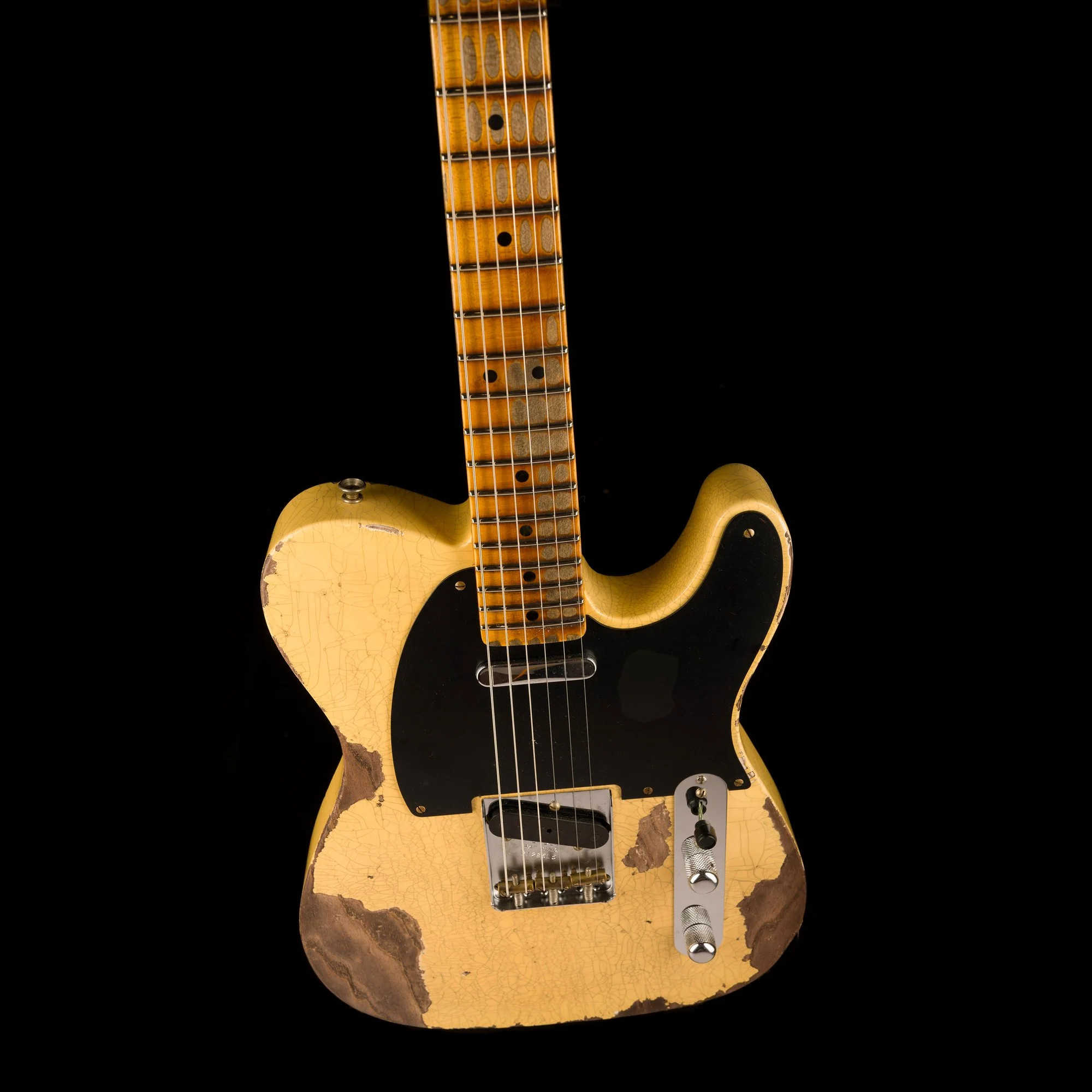 Fender Custom Shop 1951 Telecaster Heavy Relic Faded Aged Nocaster Blonde - Image 4