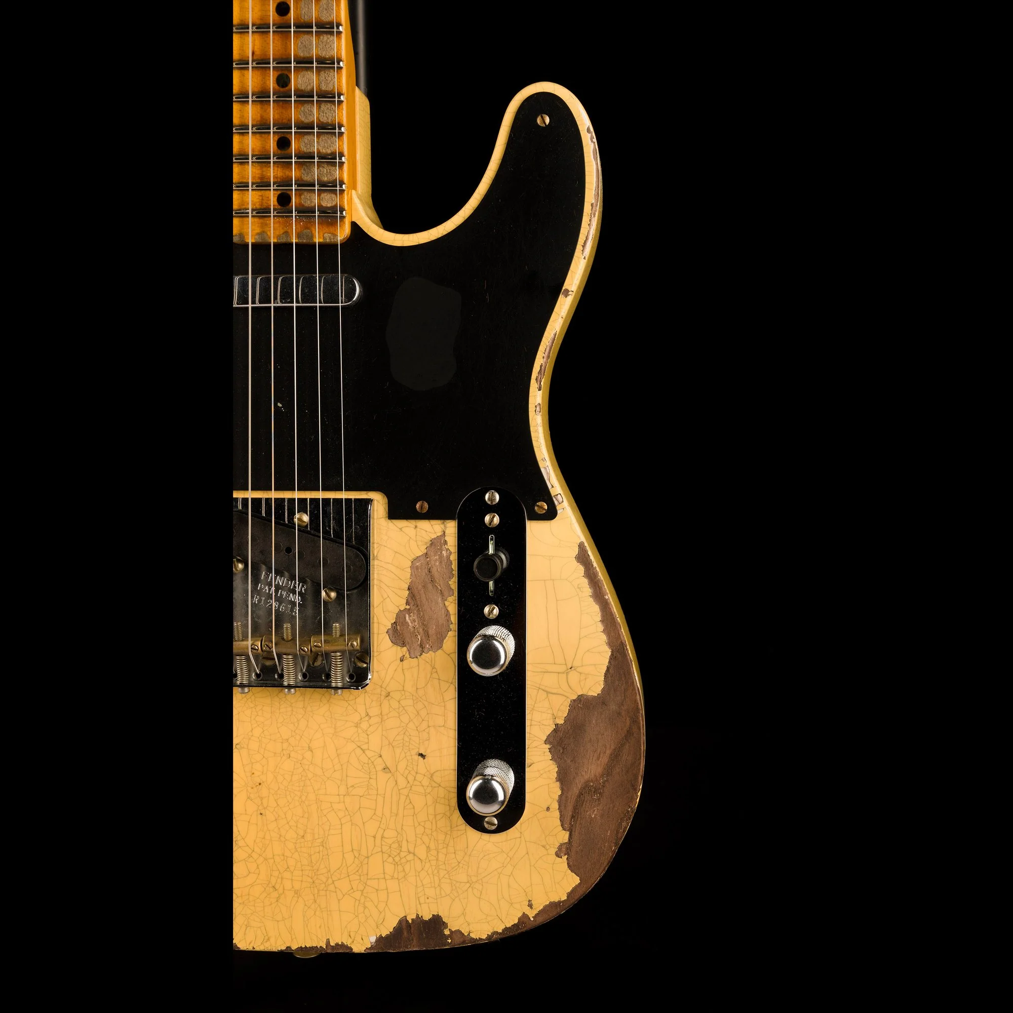 Fender Custom Shop 1951 Telecaster Heavy Relic Faded Aged Nocaster Blonde - Image 9