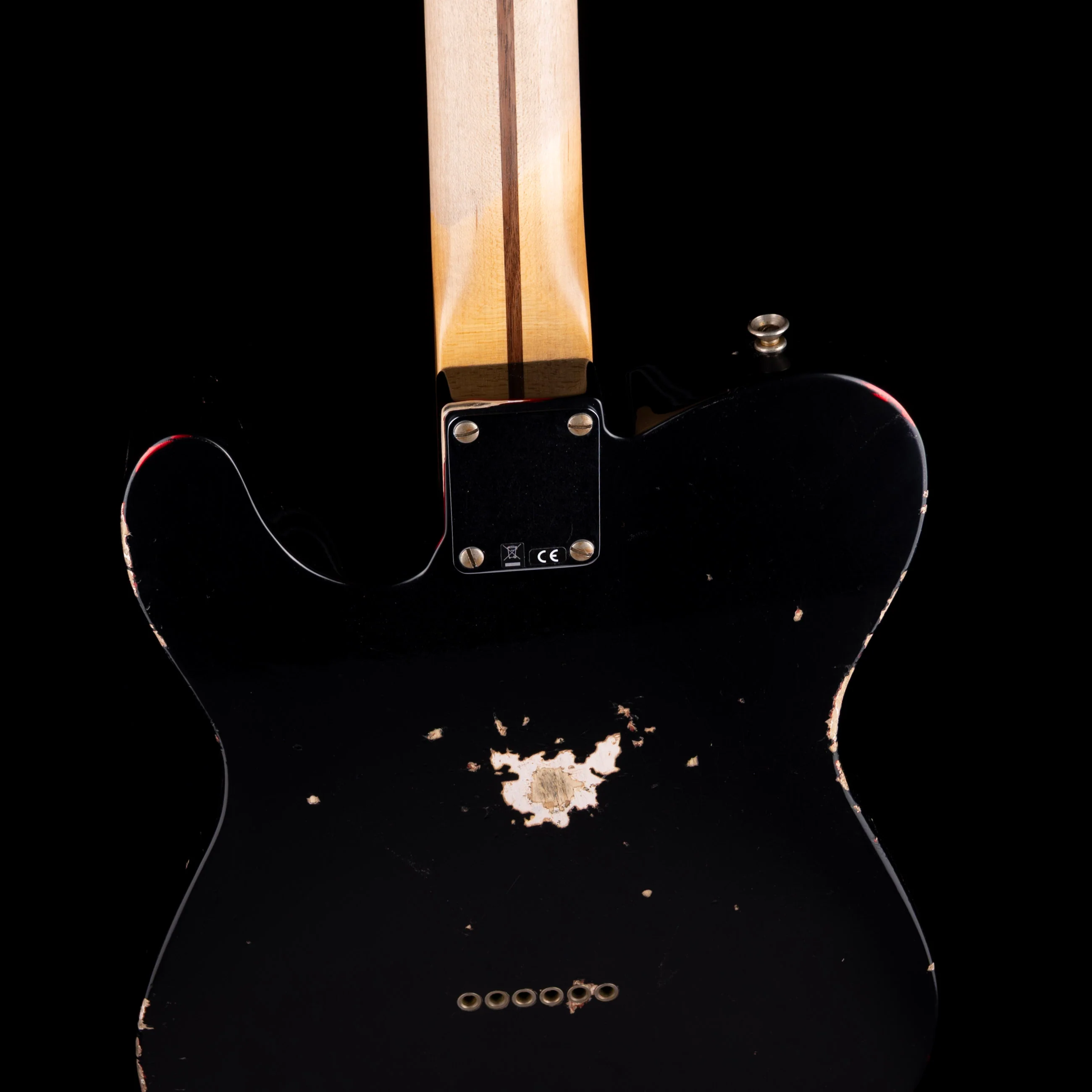 Fender Custom Shop 1952 Telecaster Relic Black Over Candy Apple Red - Image 11