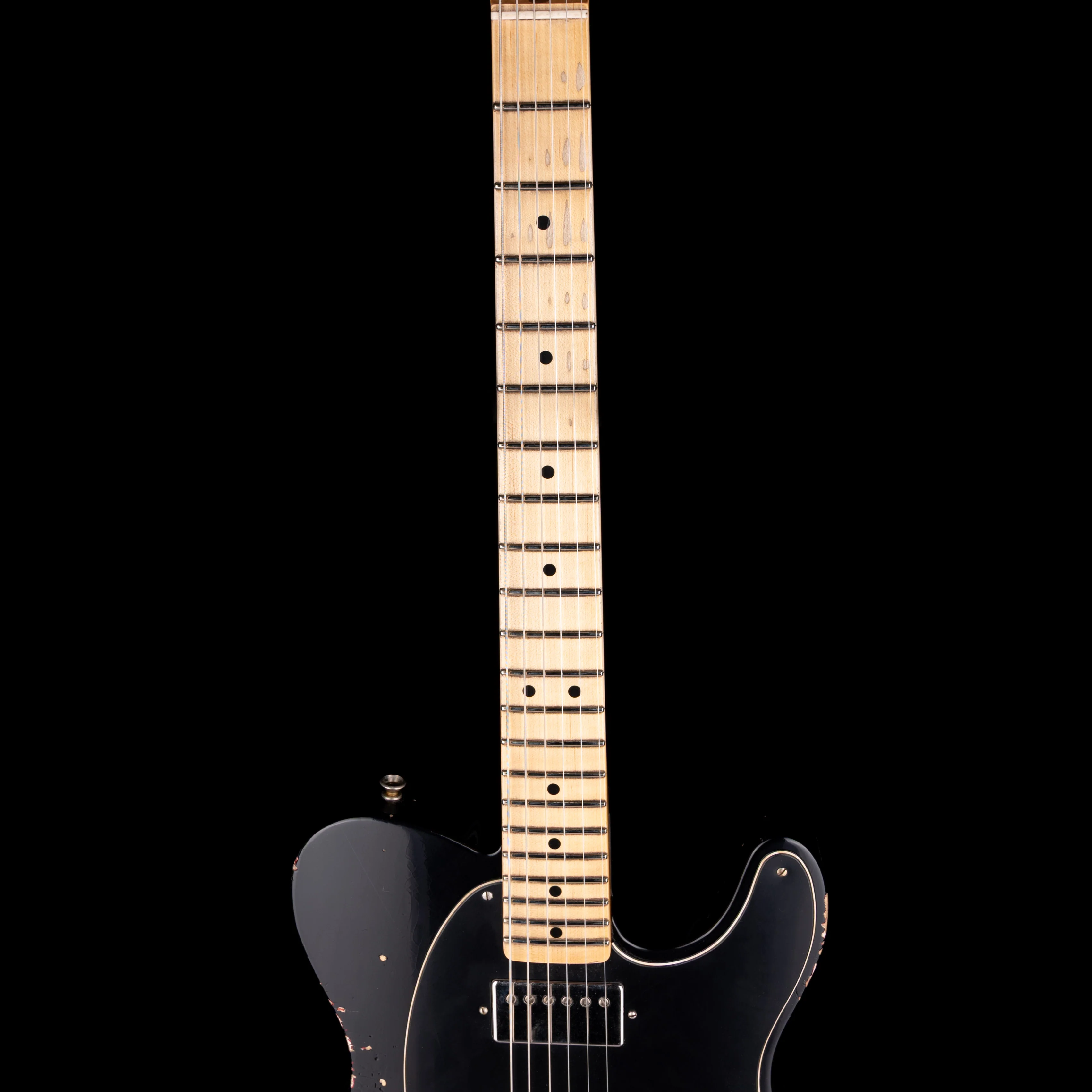 Fender Custom Shop 1952 Telecaster Relic Black Over Candy Apple Red - Image 7