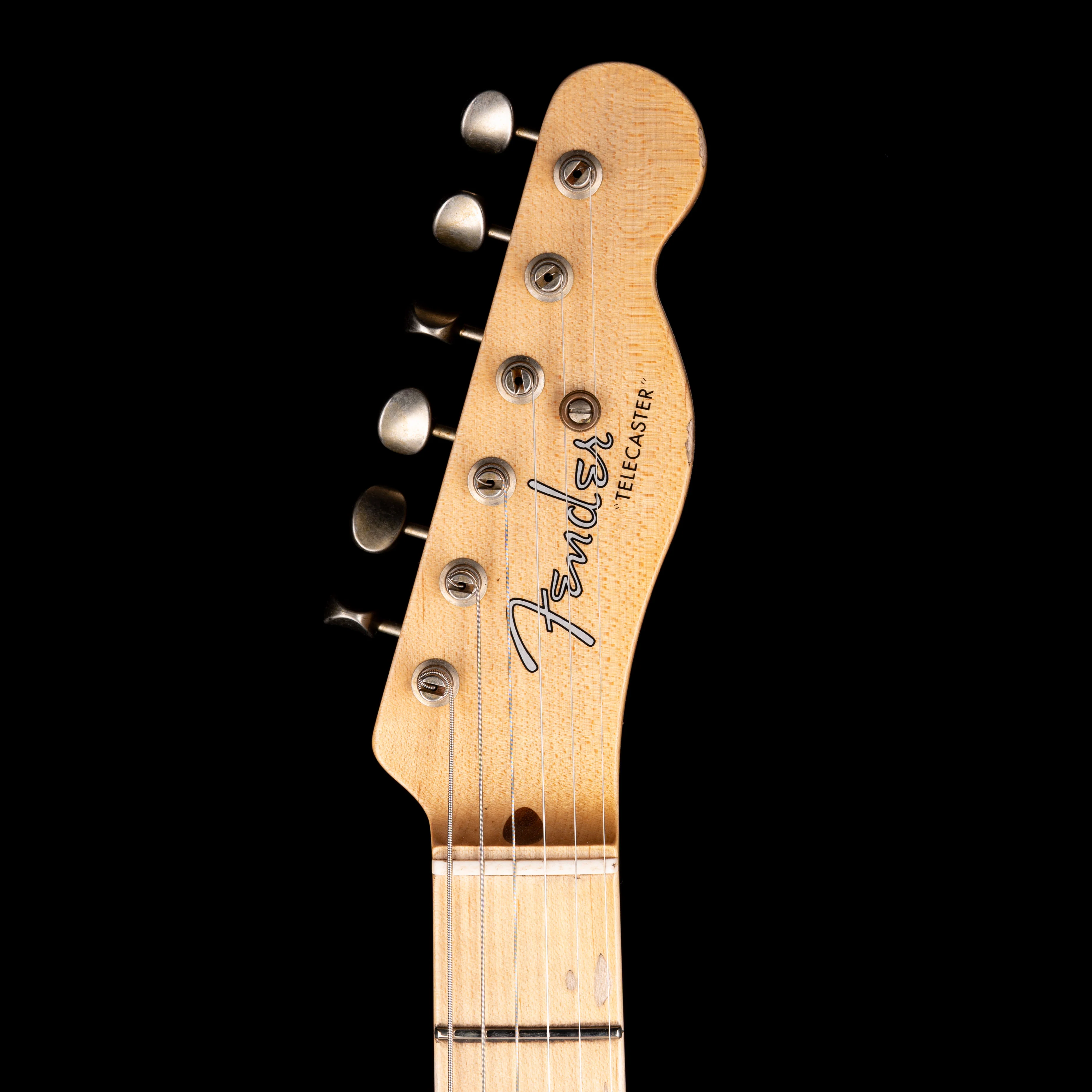 Fender Custom Shop 1952 Telecaster Relic Black Over Candy Apple Red - Image 8
