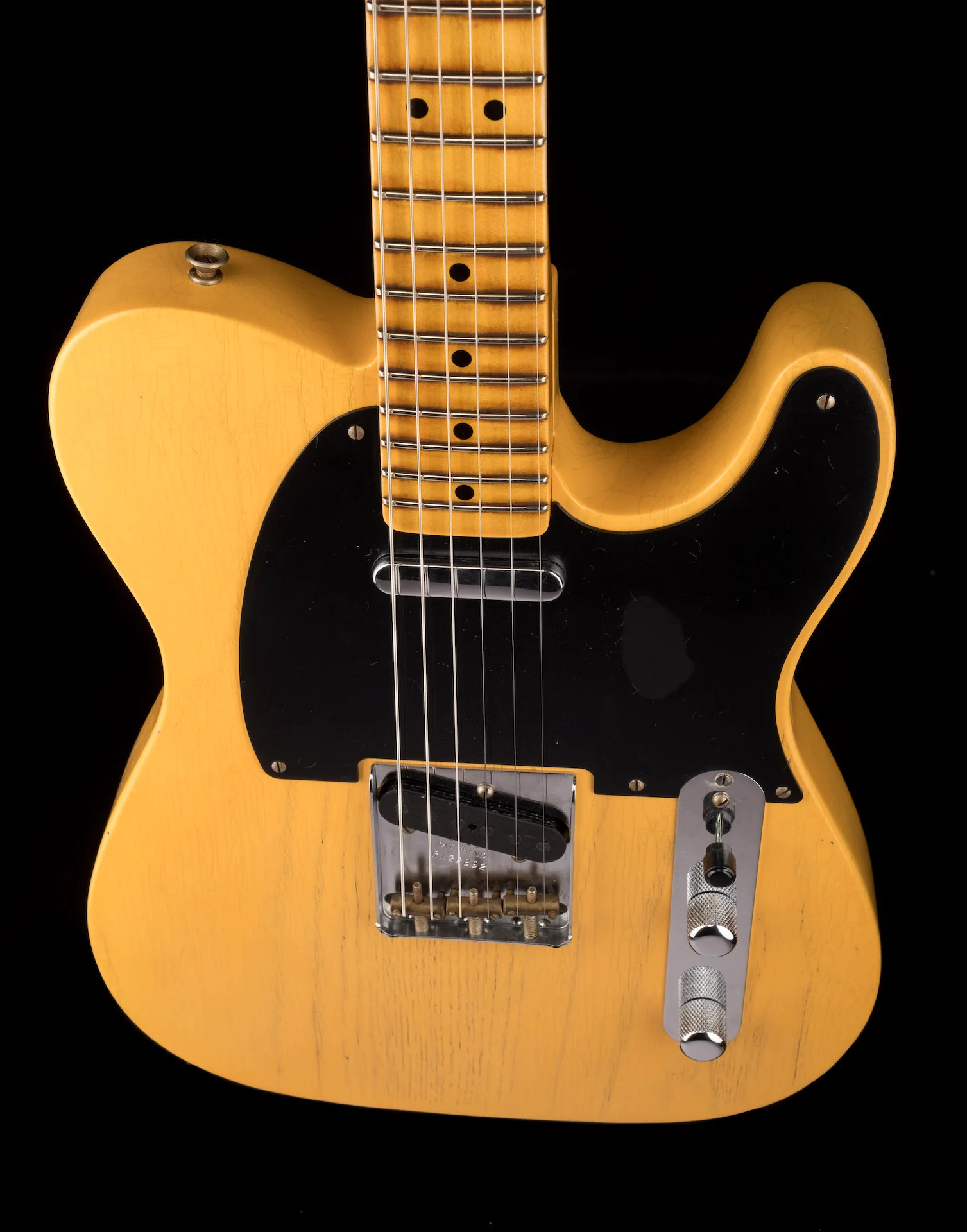 Fender Custom Shop 1952 Telecaster V Neck Journeyman Relic Aged Nocaster Blonde - Image 4