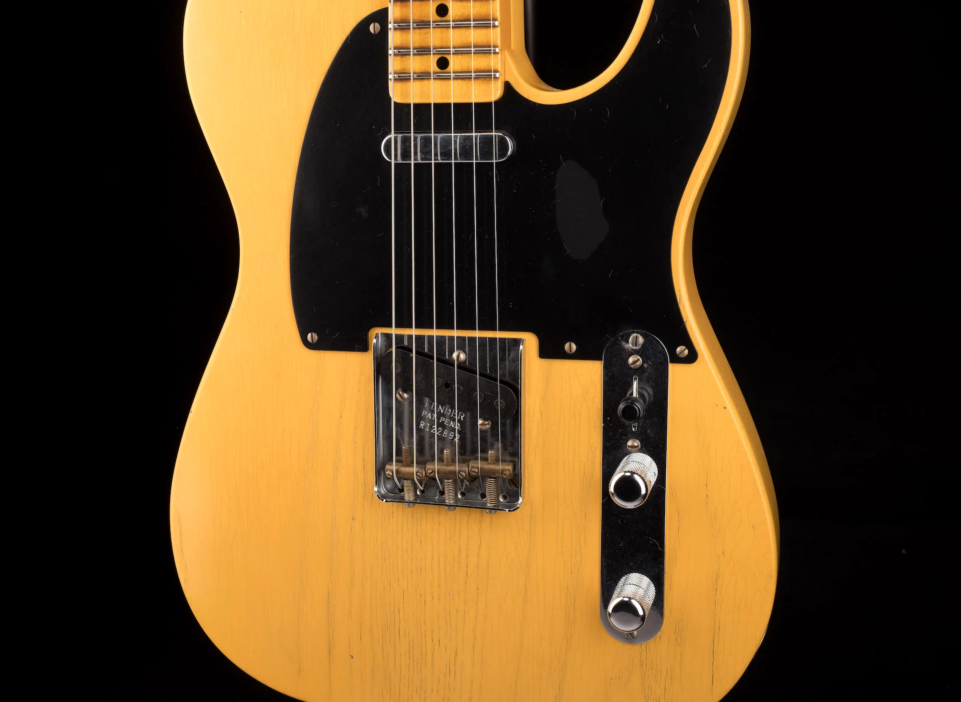 Fender Custom Shop 1952 Telecaster V Neck Journeyman Relic Aged Nocaster Blonde - Image 6