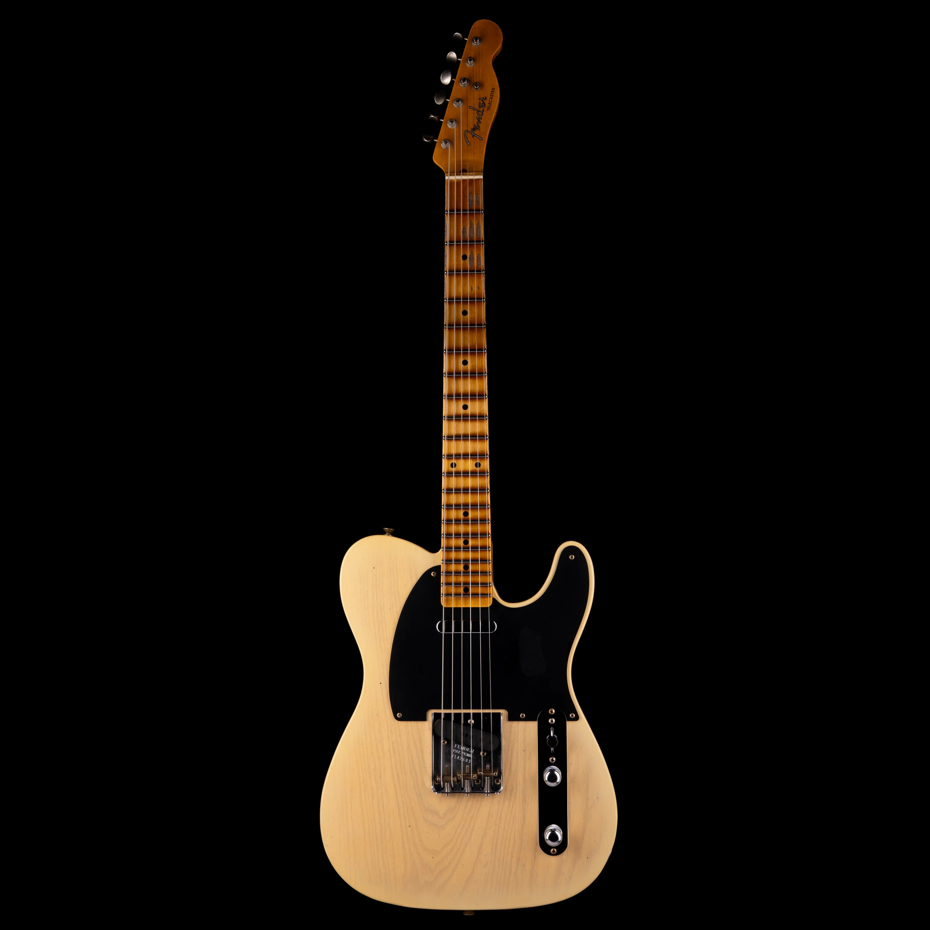 Fender Custom Shop 1954 Telecaster Journeyman Relic Faded Aged Nocaster Blonde With Case - Image 2