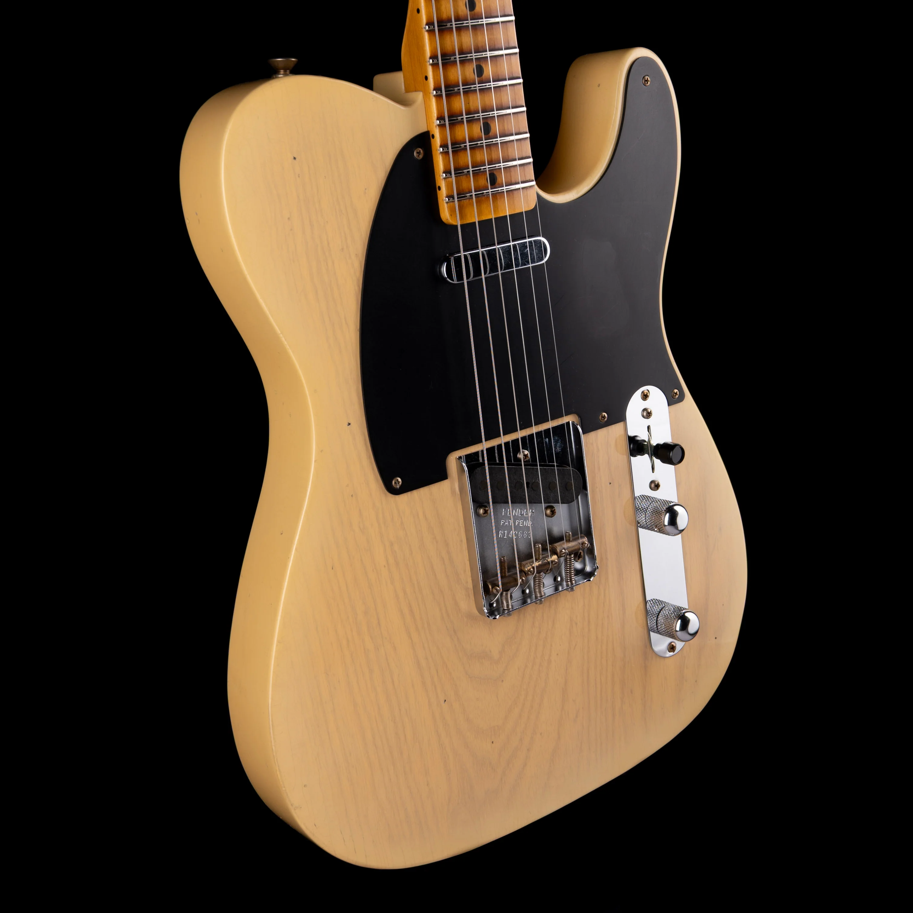 Fender Custom Shop 1954 Telecaster Journeyman Relic Faded Aged Nocaster Blonde With Case - Image 6