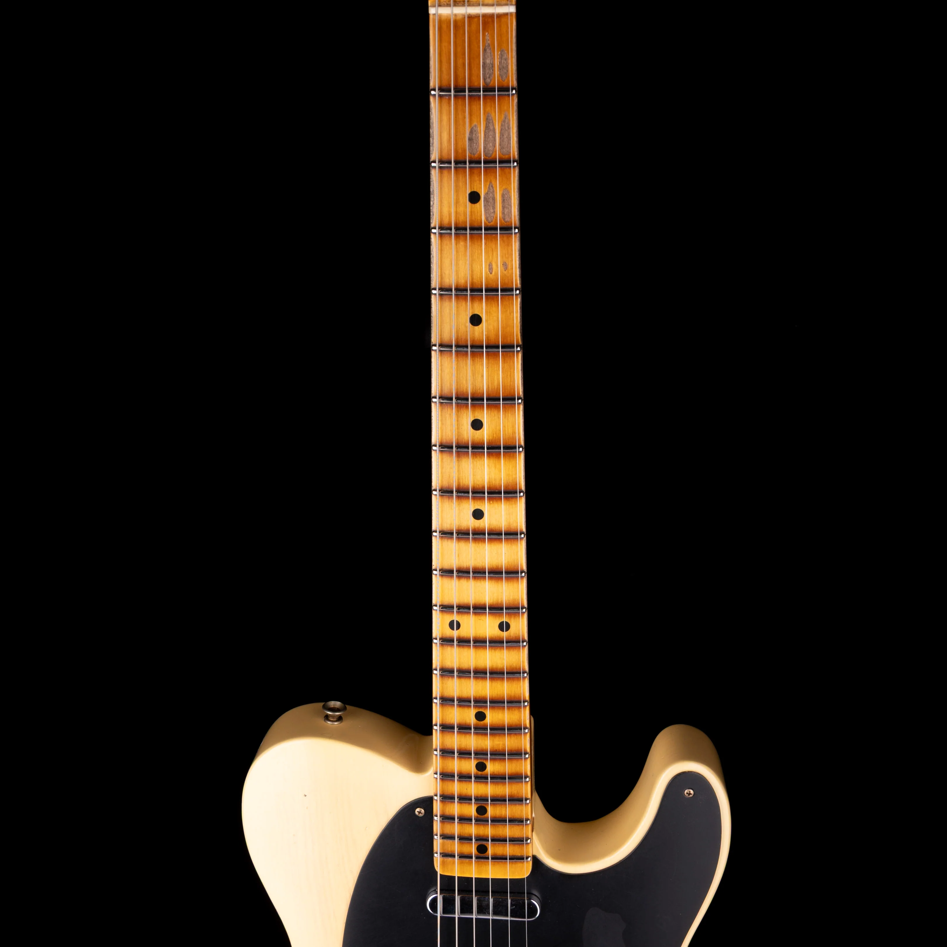 Fender Custom Shop 1954 Telecaster Journeyman Relic Faded Aged Nocaster Blonde With Case - Image 7