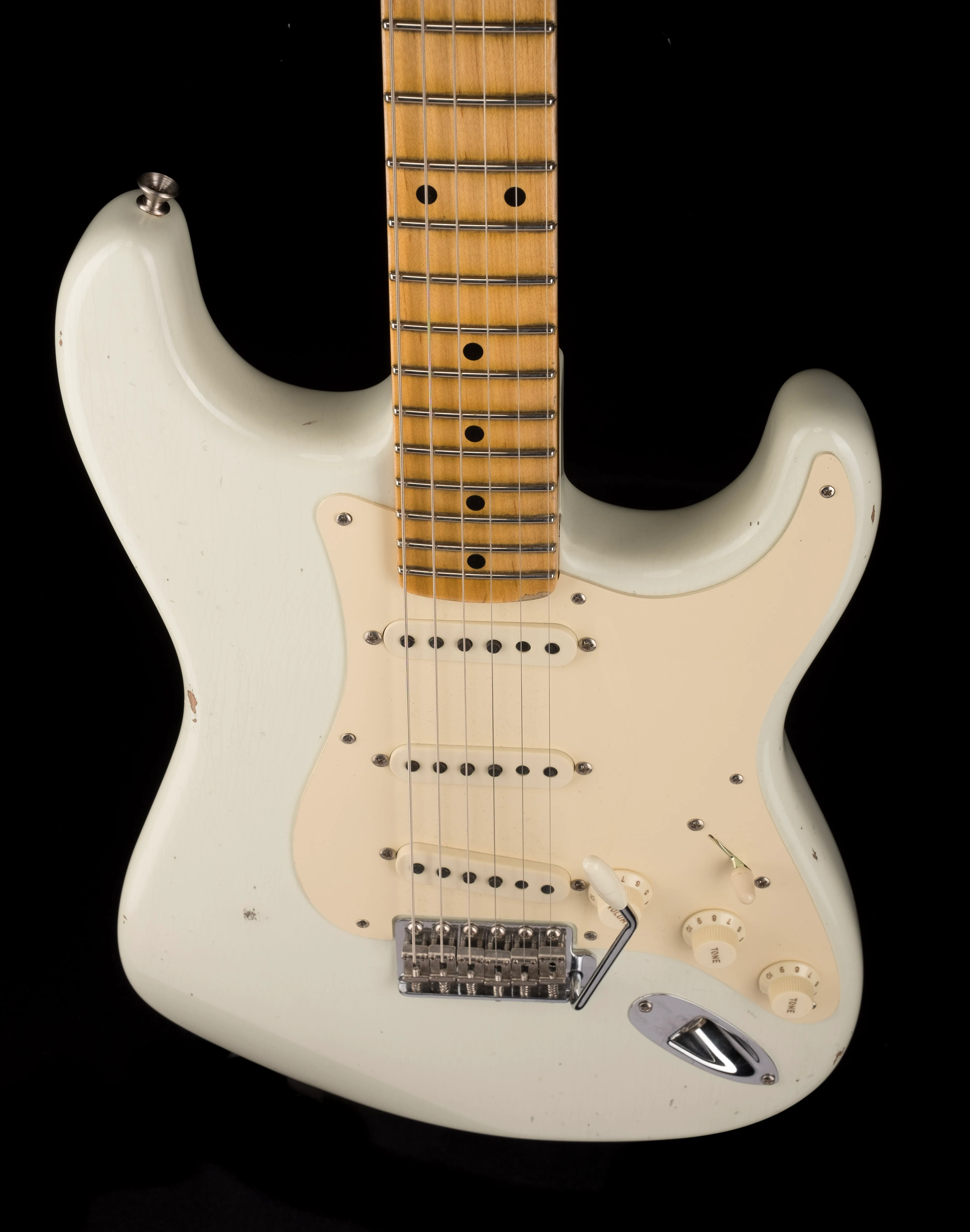 Fender Custom Shop 1956 Stratocaster Relic India Ivory With Case - Image 4