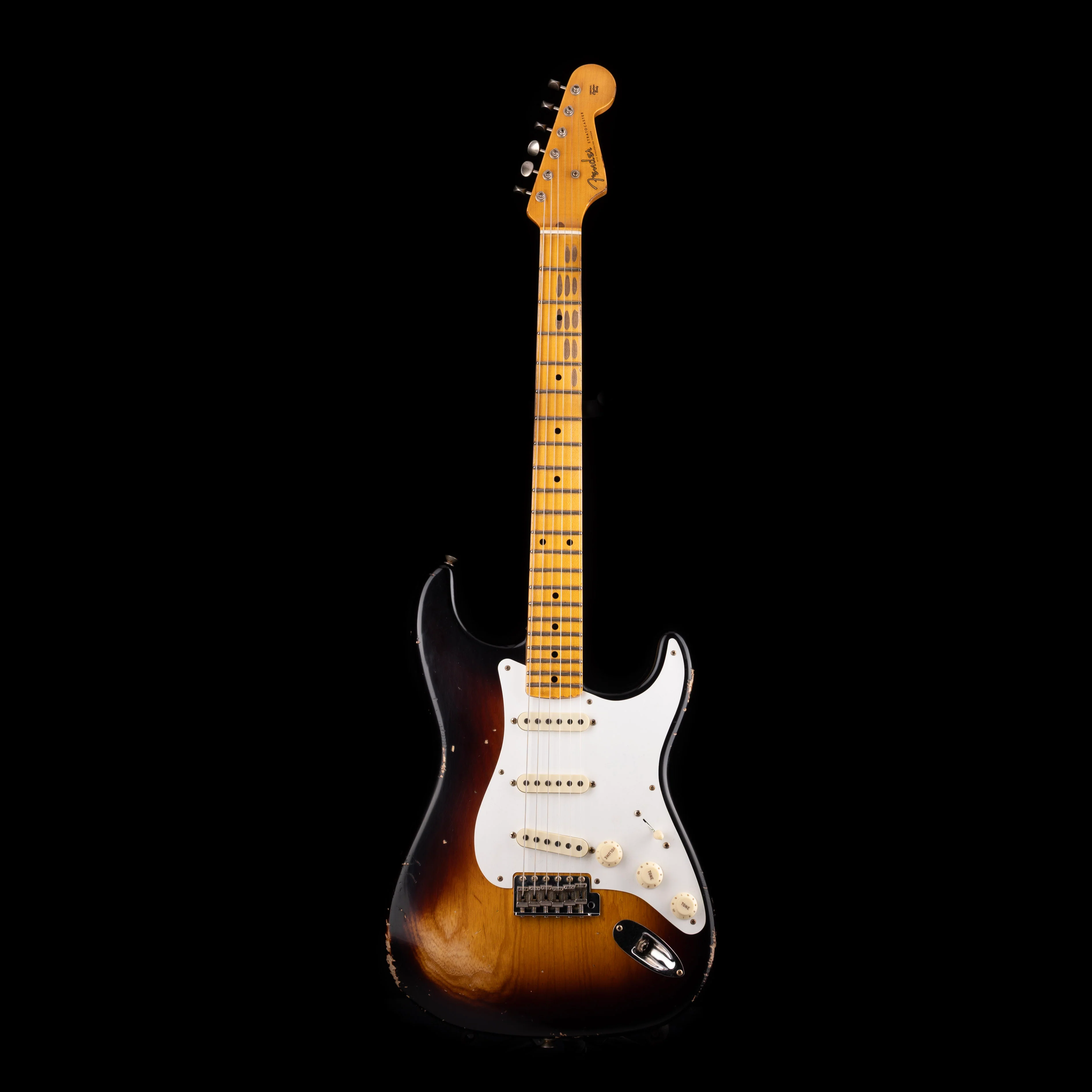 Fender Custom Shop 1956 Stratocaster Relic Wide Fade 2-Tone Sunburst - Image 2