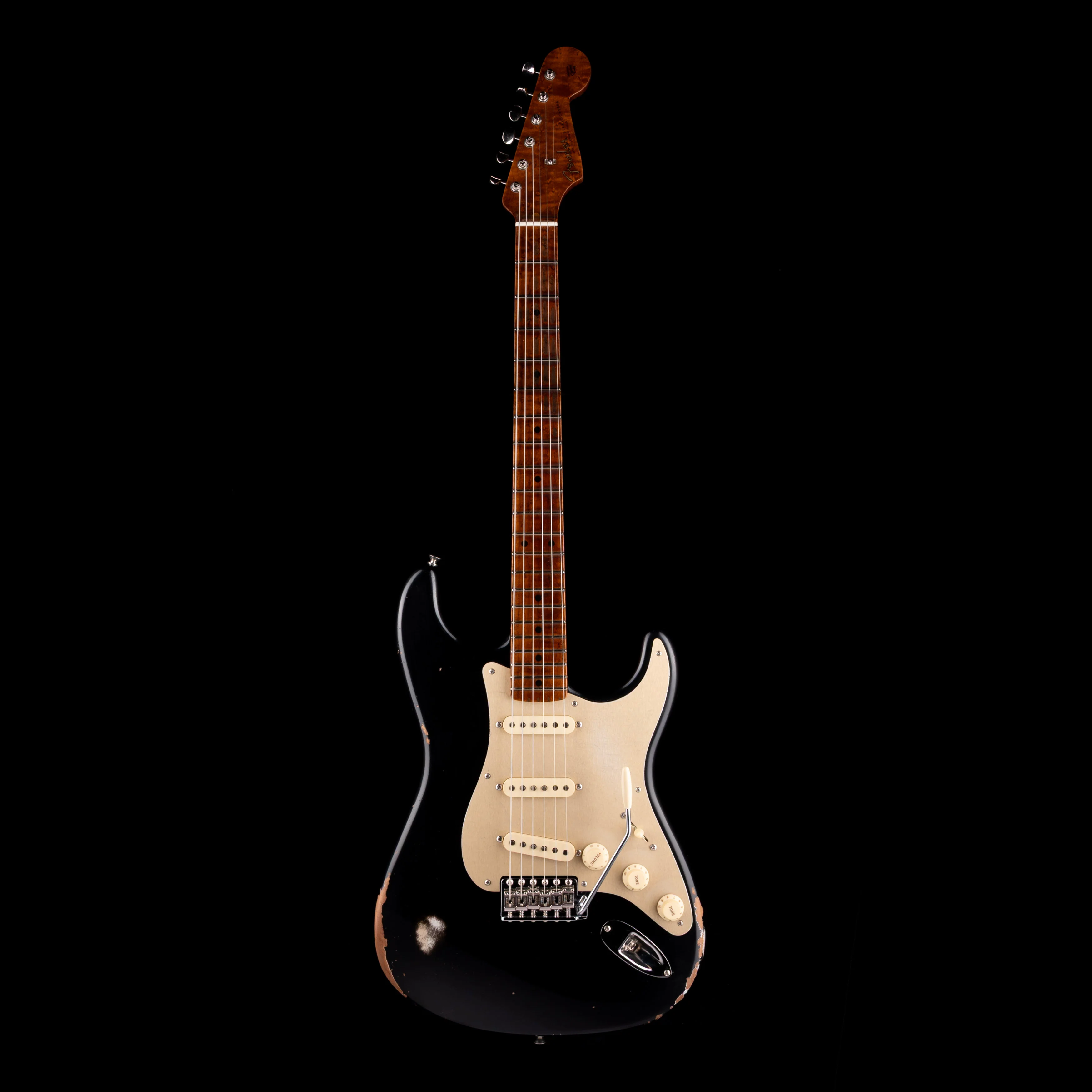 Fender Custom Shop 1956 Stratocaster Roasted Relic Aged Black - Image 2