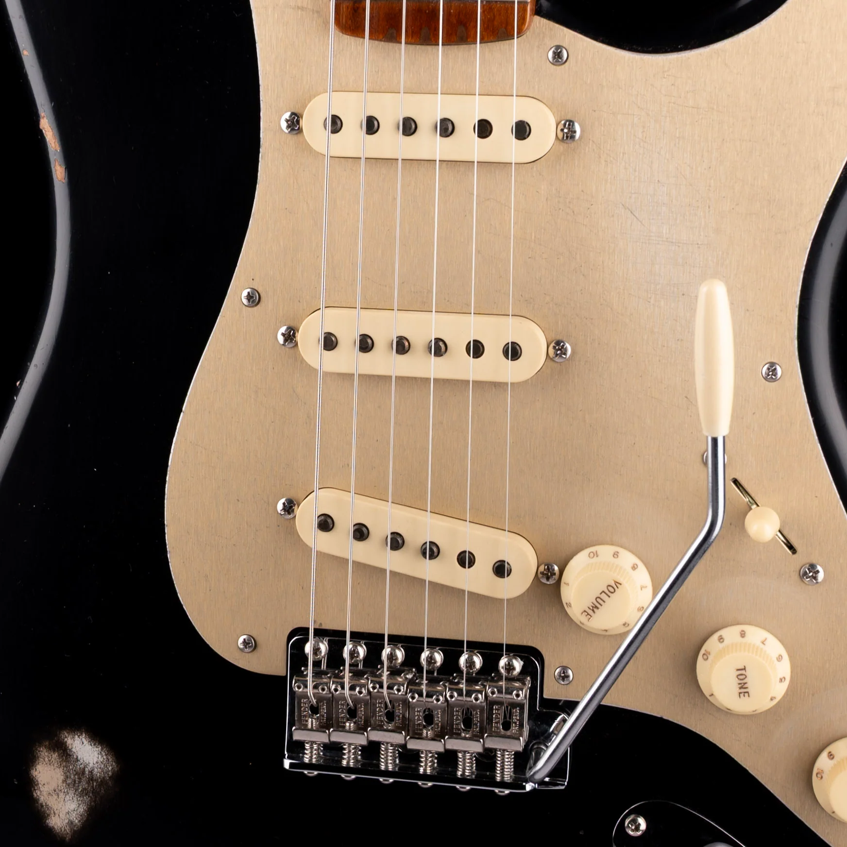 Fender Custom Shop 1956 Stratocaster Roasted Relic Aged Black - Image 4