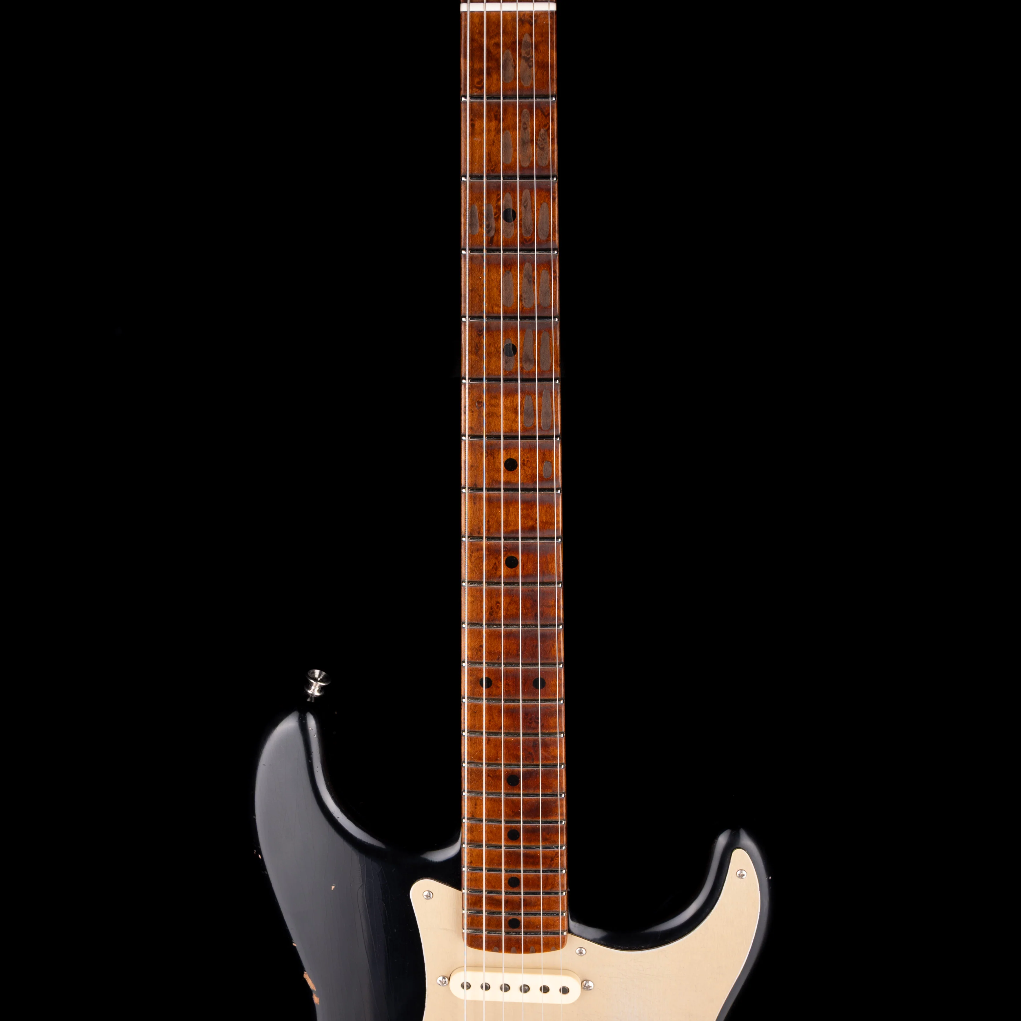 Fender Custom Shop 1956 Stratocaster Roasted Relic Aged Black - Image 7