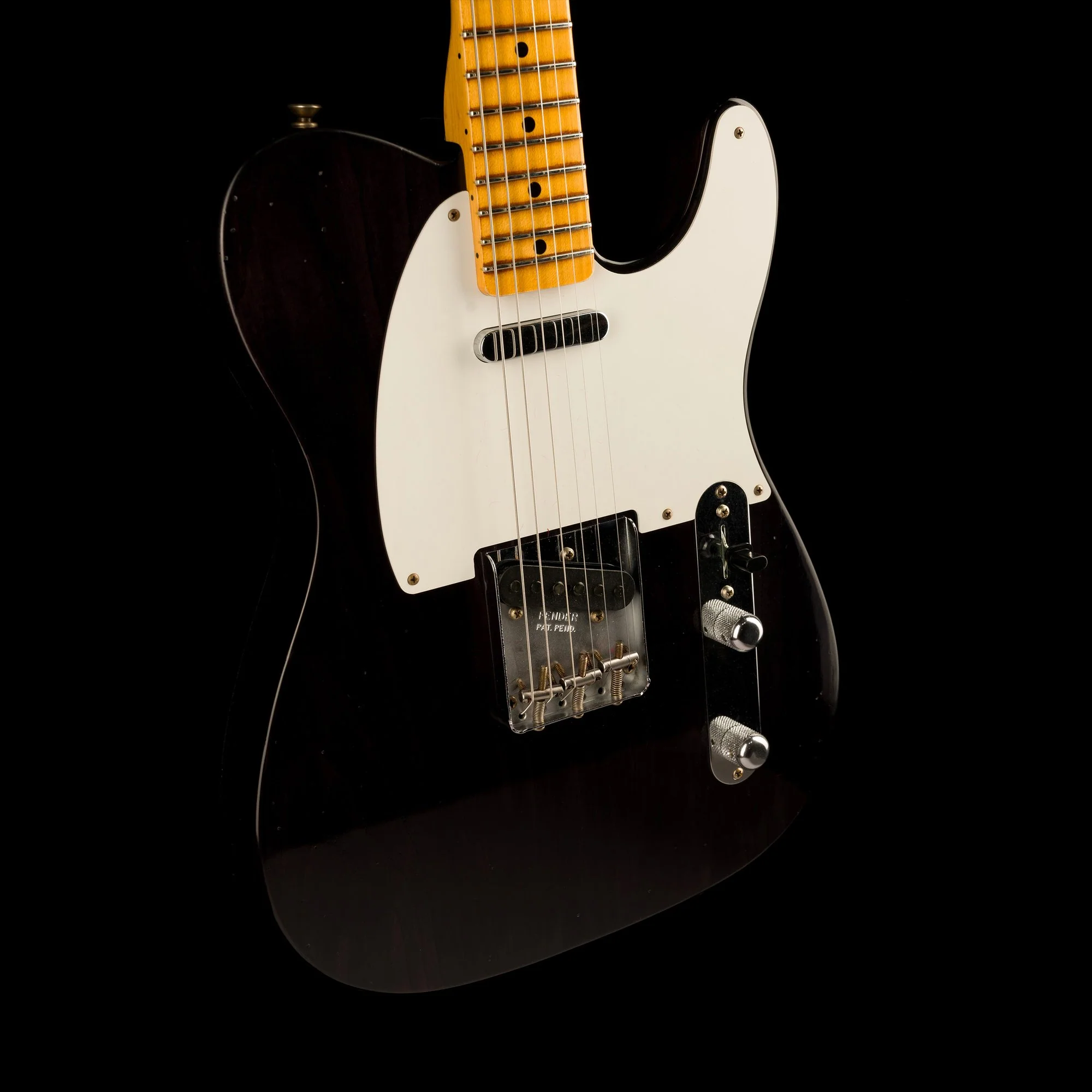 Fender Custom Shop 1956 Telecaster Journeyman Relic Black Transparent - Image 10