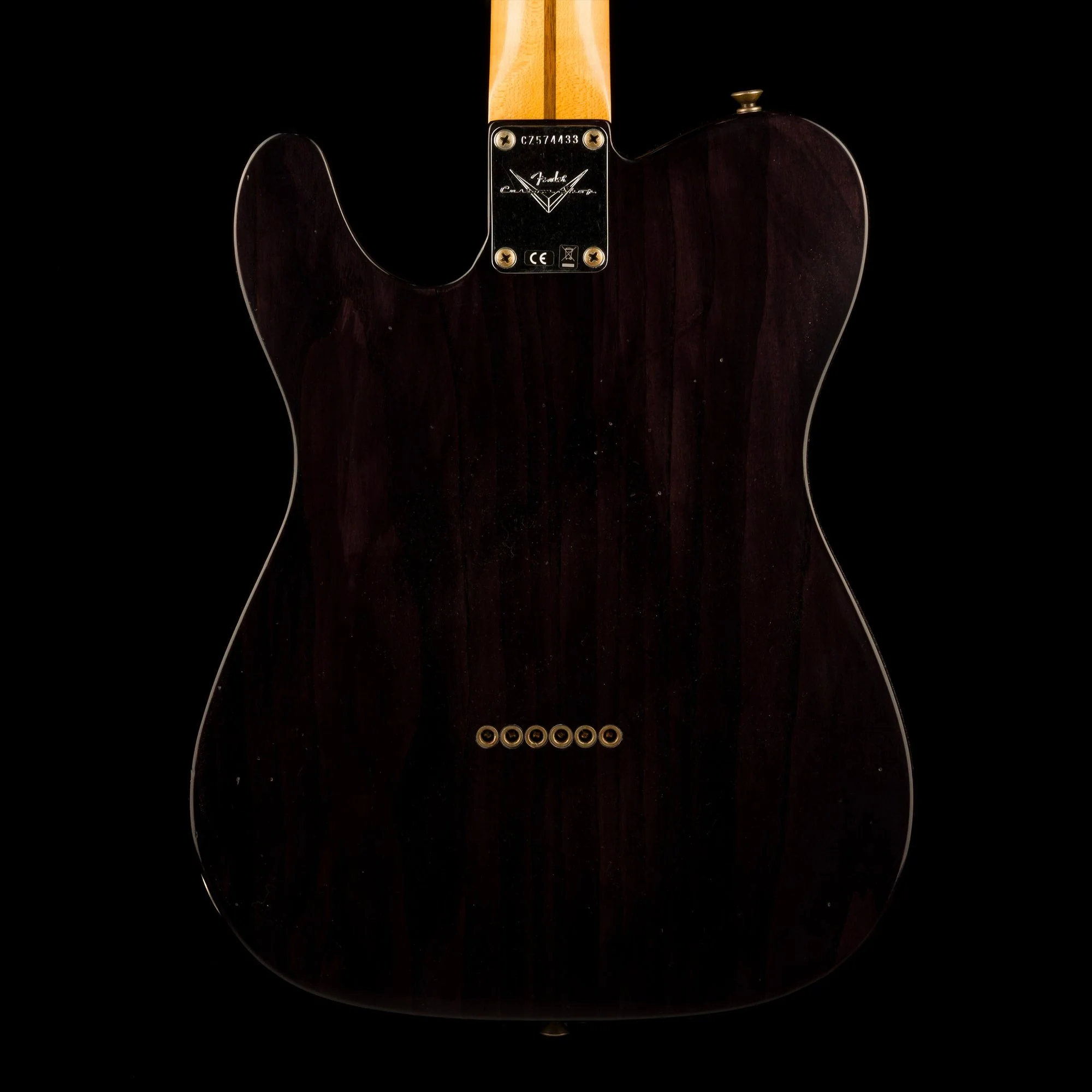 Fender Custom Shop 1956 Telecaster Journeyman Relic Black Transparent - Image 12