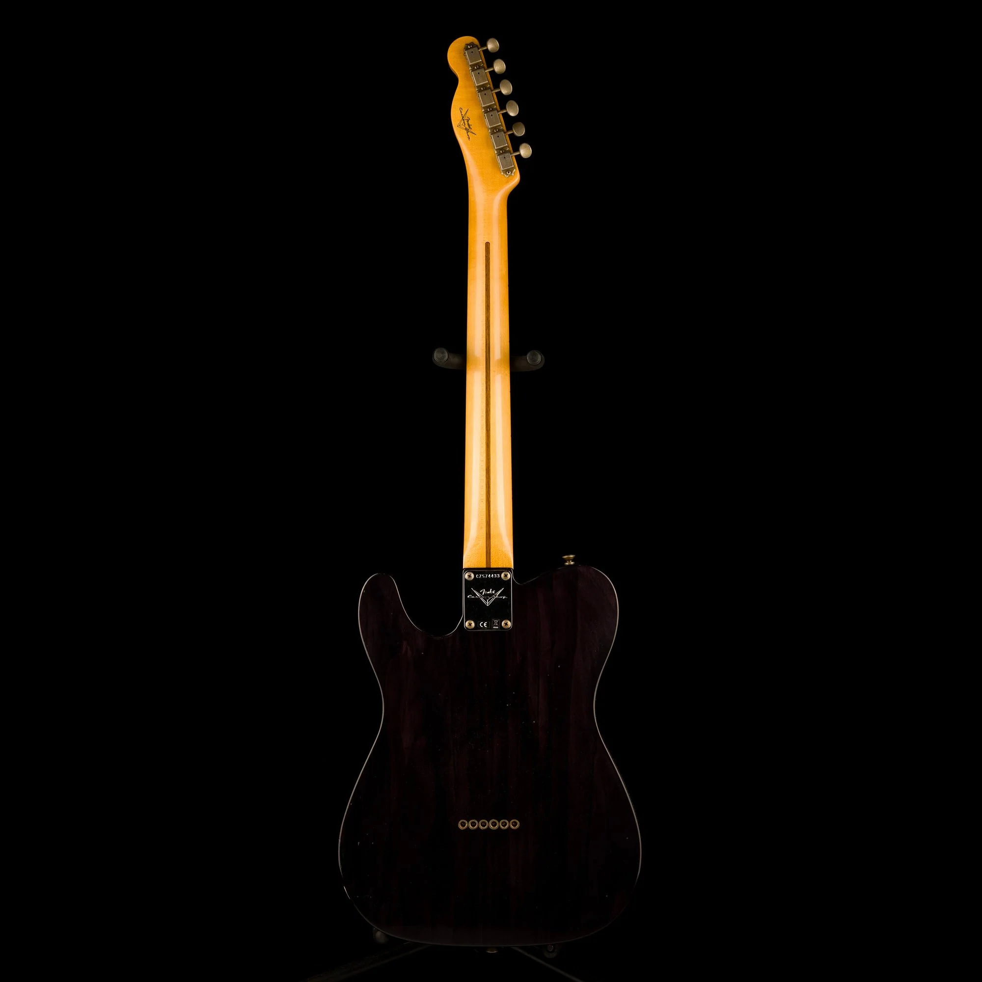Fender Custom Shop 1956 Telecaster Journeyman Relic Black Transparent - Image 13