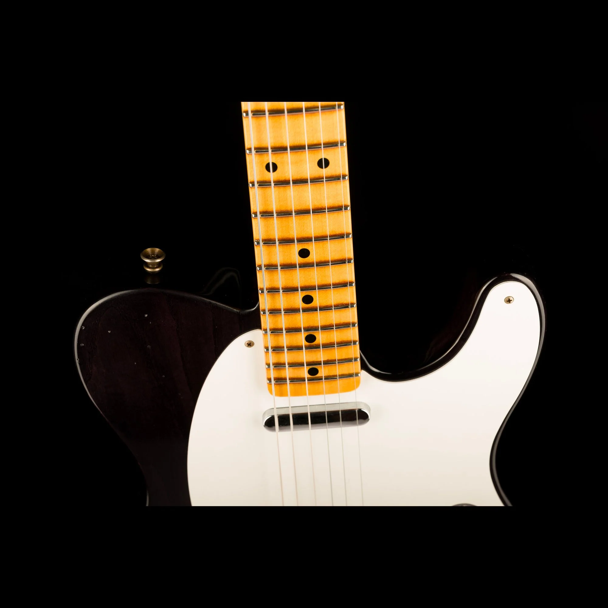 Fender Custom Shop 1956 Telecaster Journeyman Relic Black Transparent - Image 3