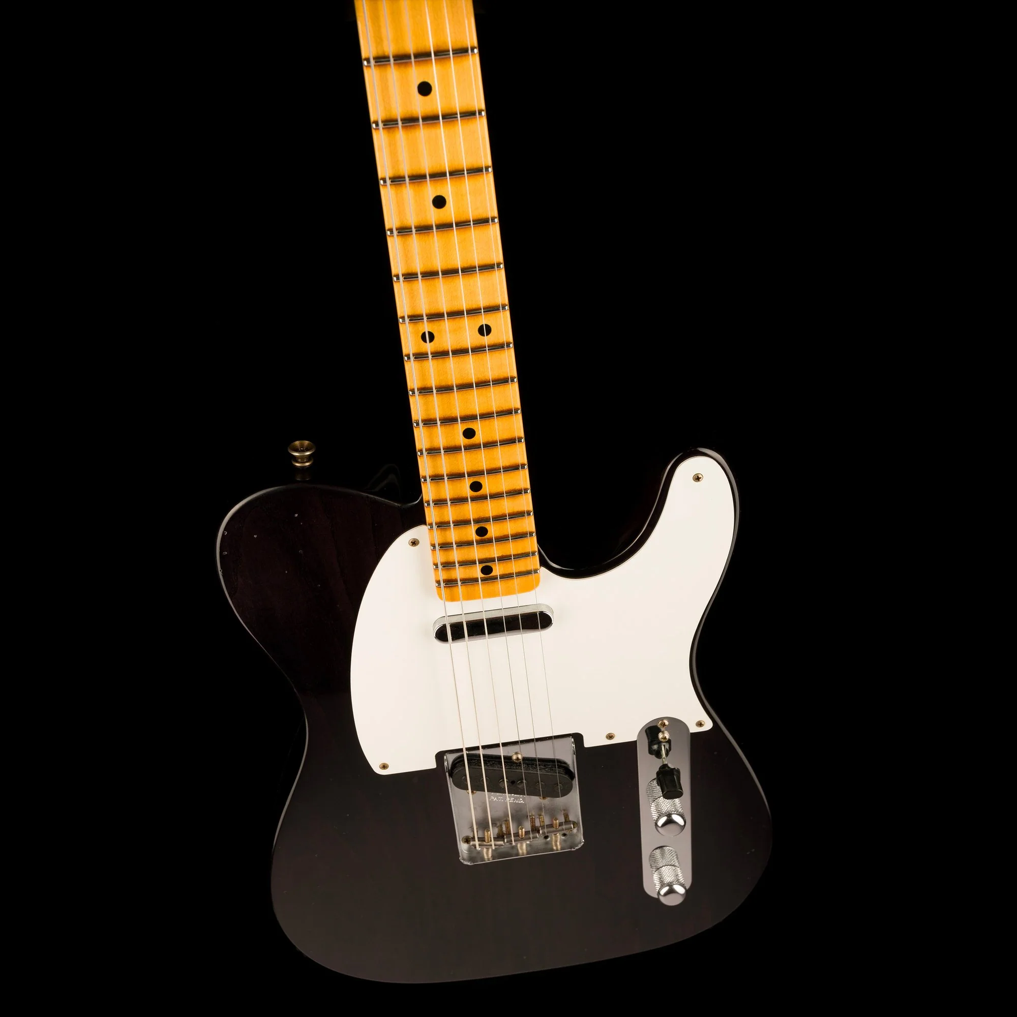 Fender Custom Shop 1956 Telecaster Journeyman Relic Black Transparent - Image 4