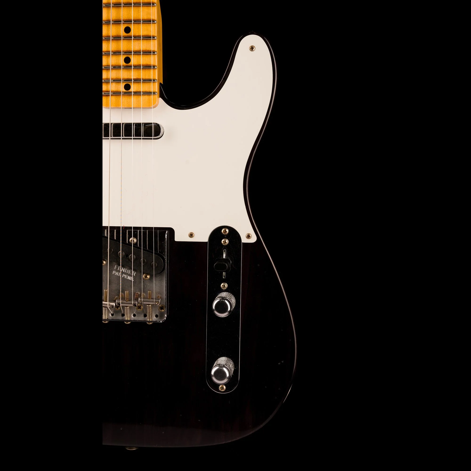 Fender Custom Shop 1956 Telecaster Journeyman Relic Black Transparent - Image 9