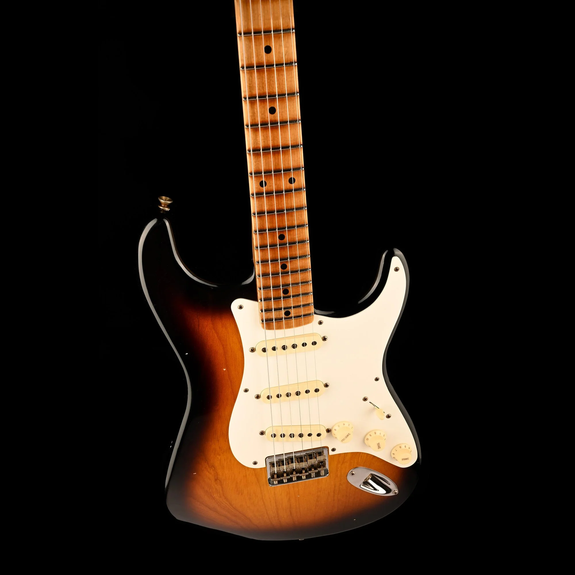 Fender Custom Shop 1957 Stratocaster Hardtail Journeyman Relic 2-Tone Sunburst - Image 4