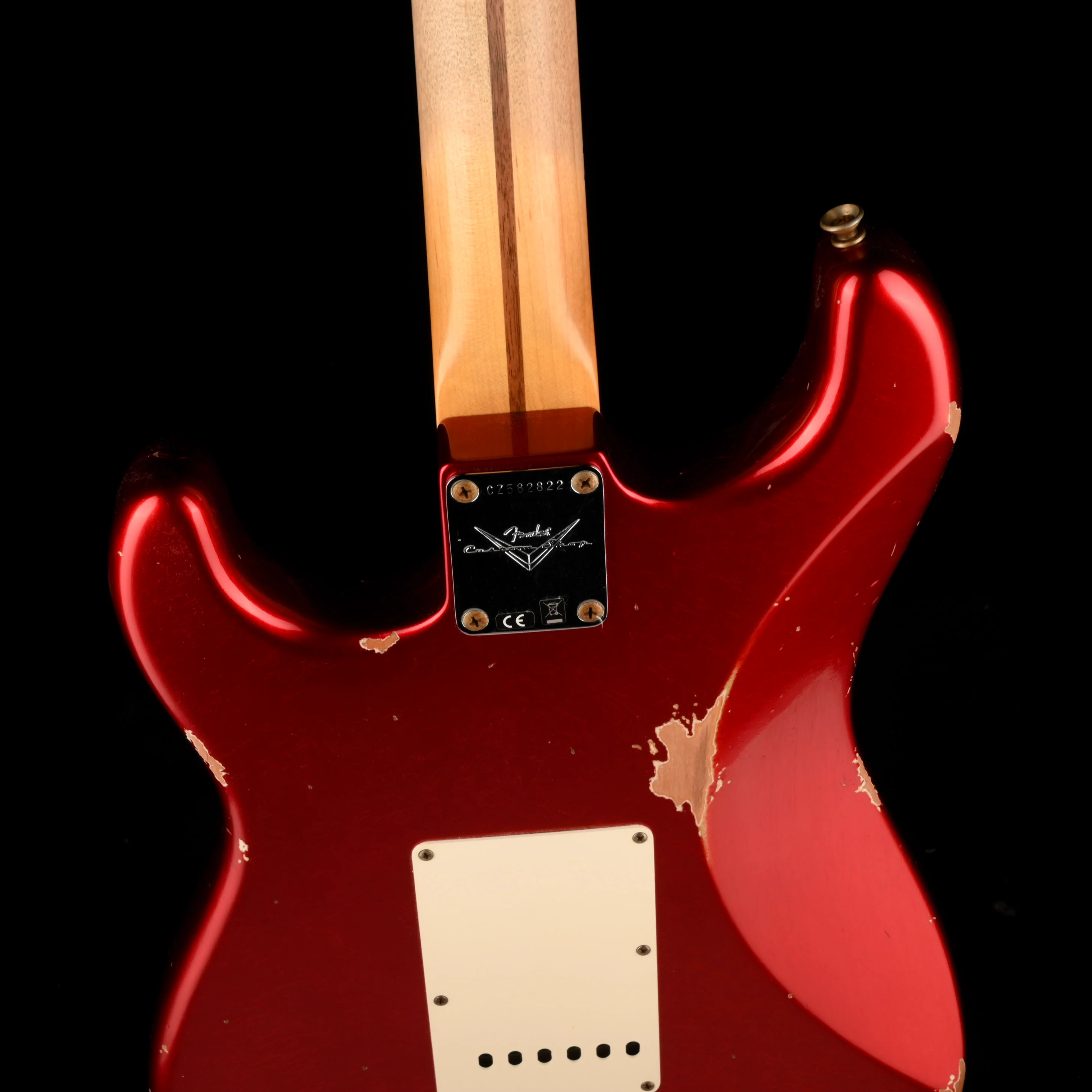 Fender Custom Shop 1957 Stratocaster Reverse Headstock Relic Candy Apple Red - Image 10