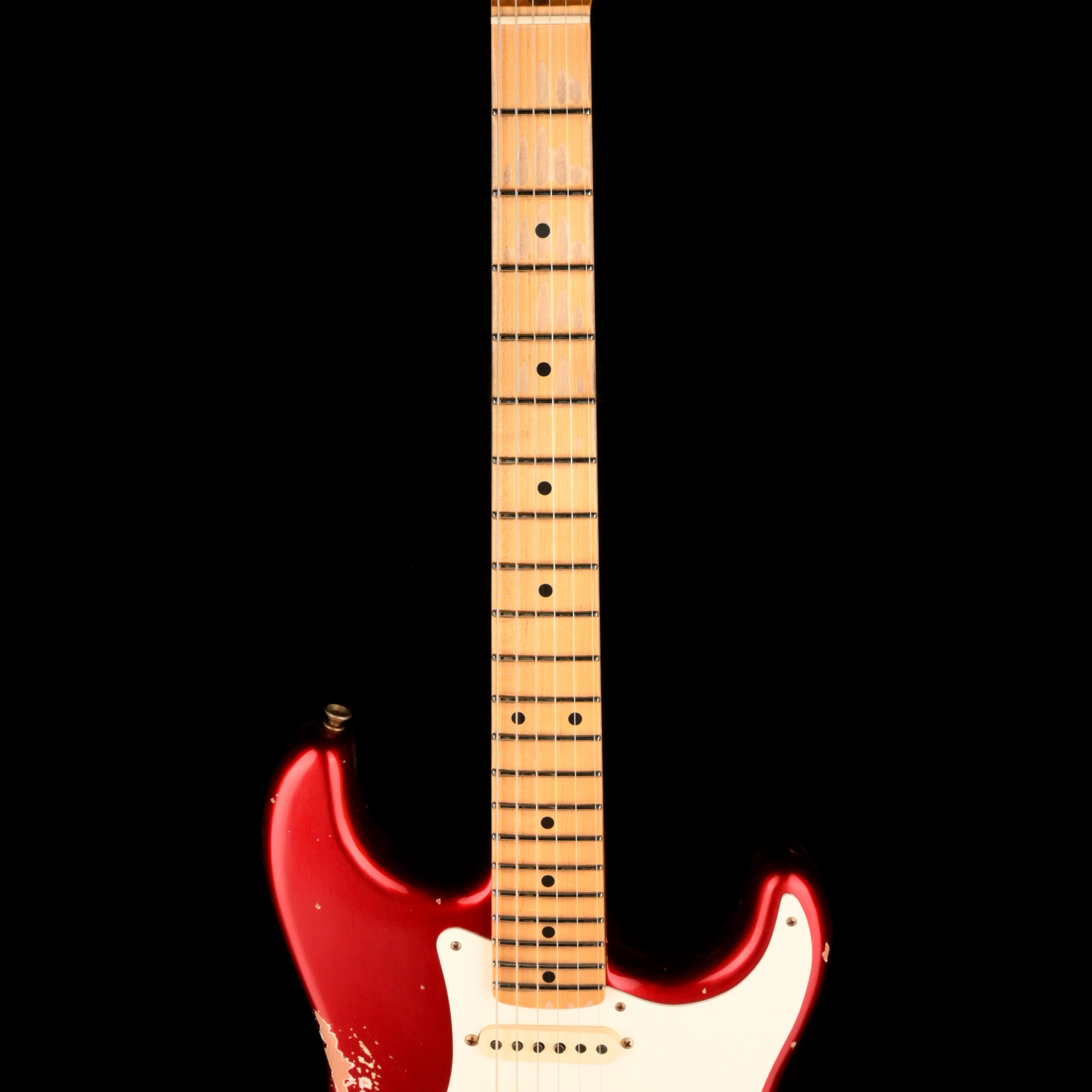Fender Custom Shop 1957 Stratocaster Reverse Headstock Relic Candy Apple Red - Image 7