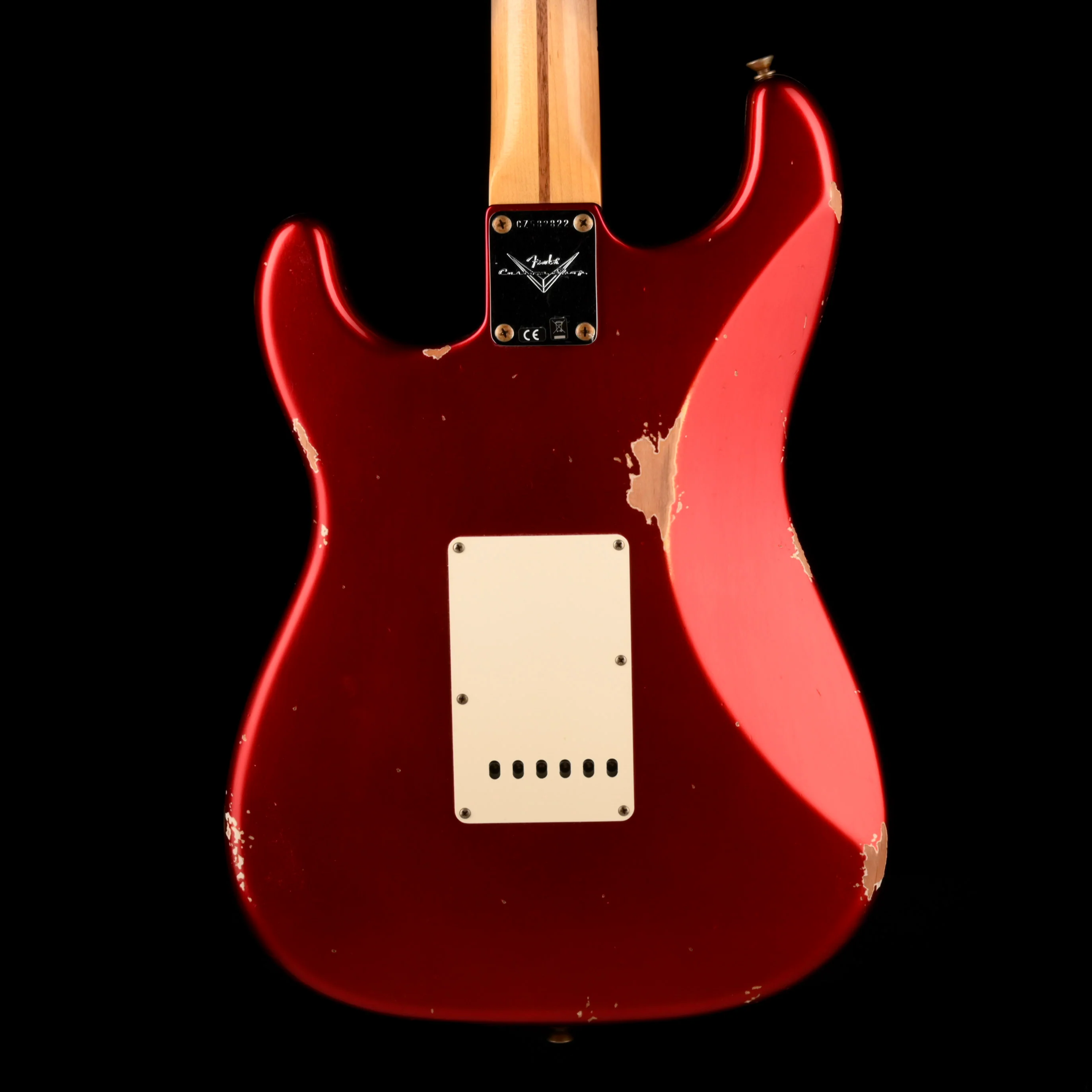 Fender Custom Shop 1957 Stratocaster Reverse Headstock Relic Candy Apple Red - Image 9