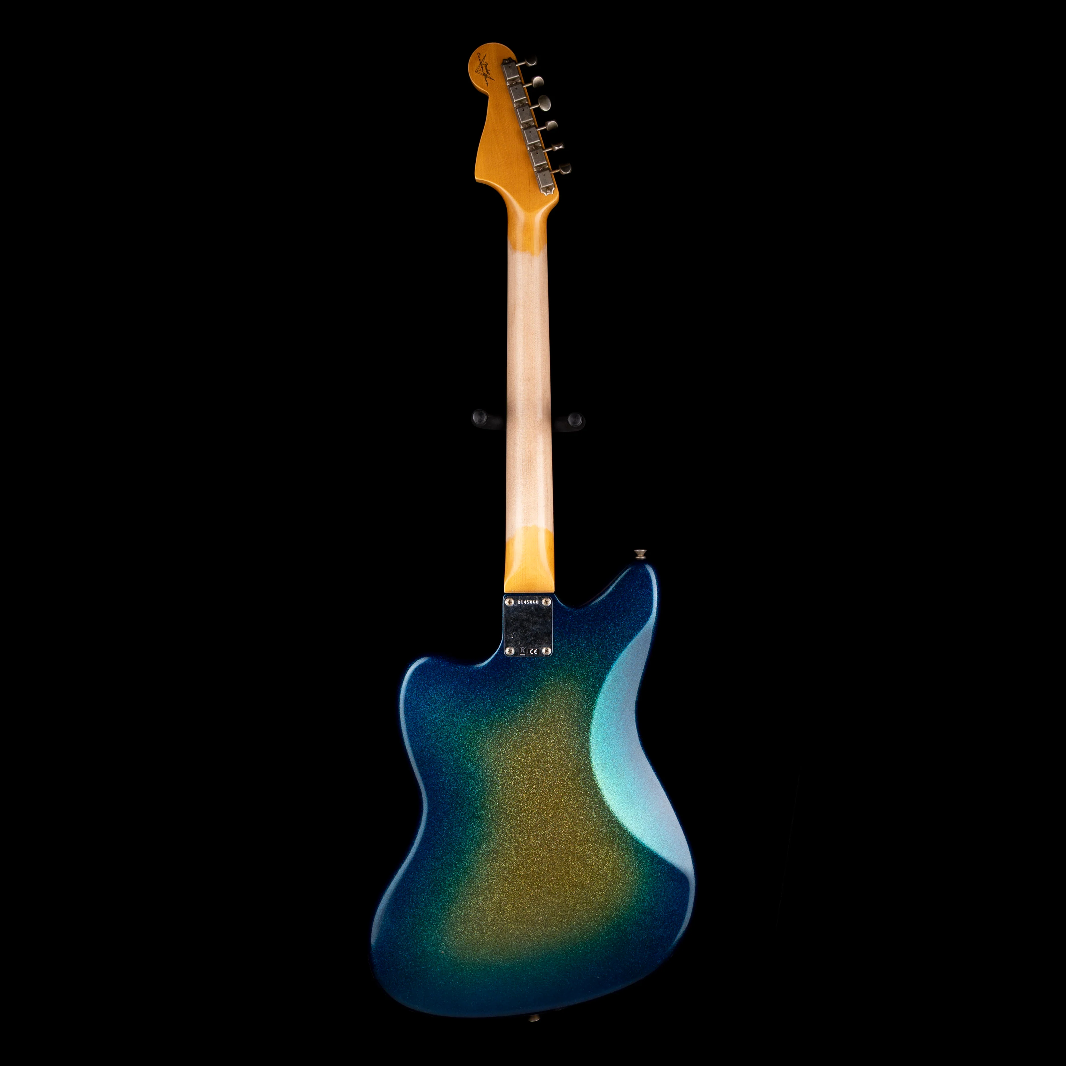 Fender Custom Shop 1958 Jazzmaster Journeyman Relic Surf Green Sparkle Burst With Case - Image 9